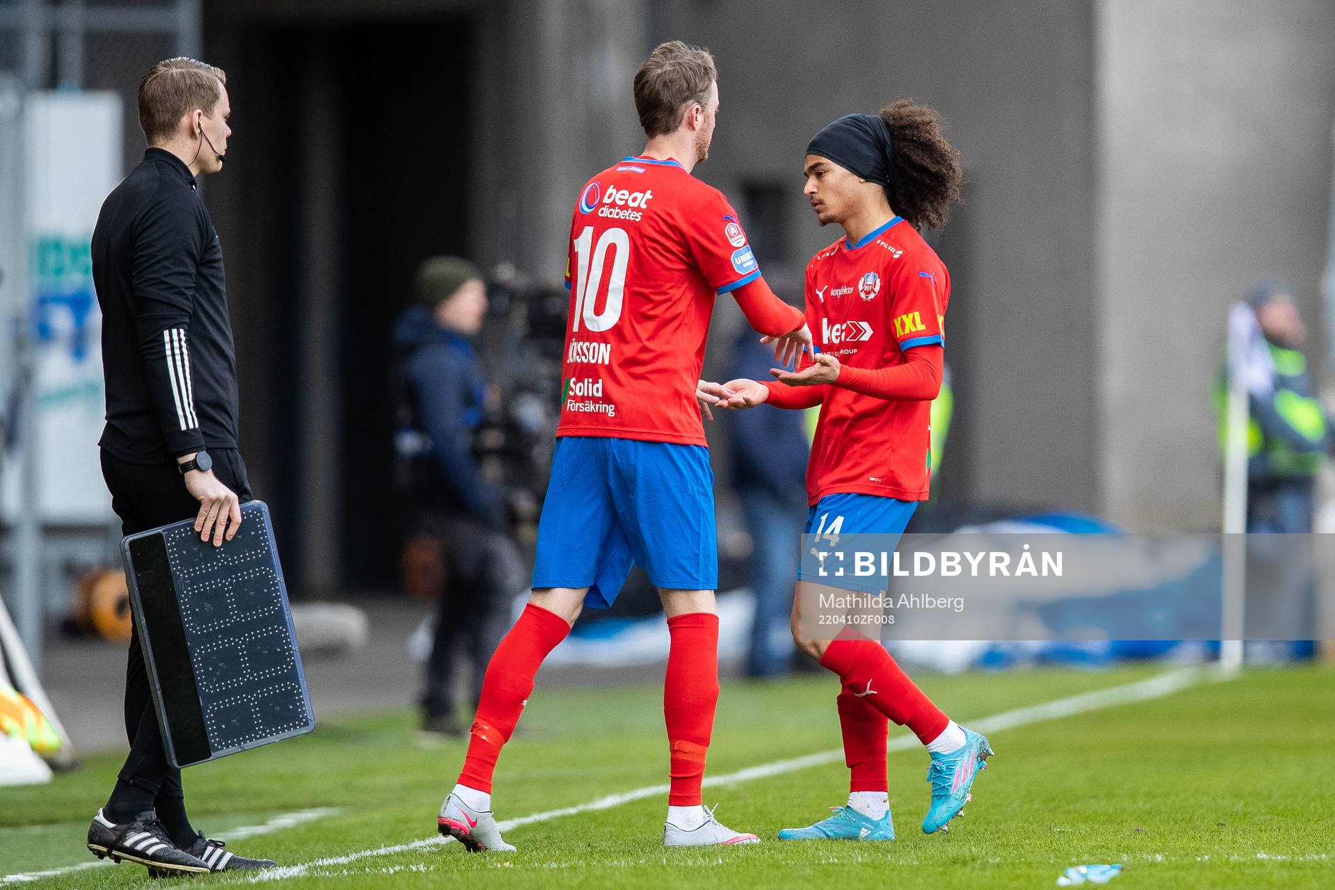 Helsingborgs Rasmus Jönsson och Adam Kaied