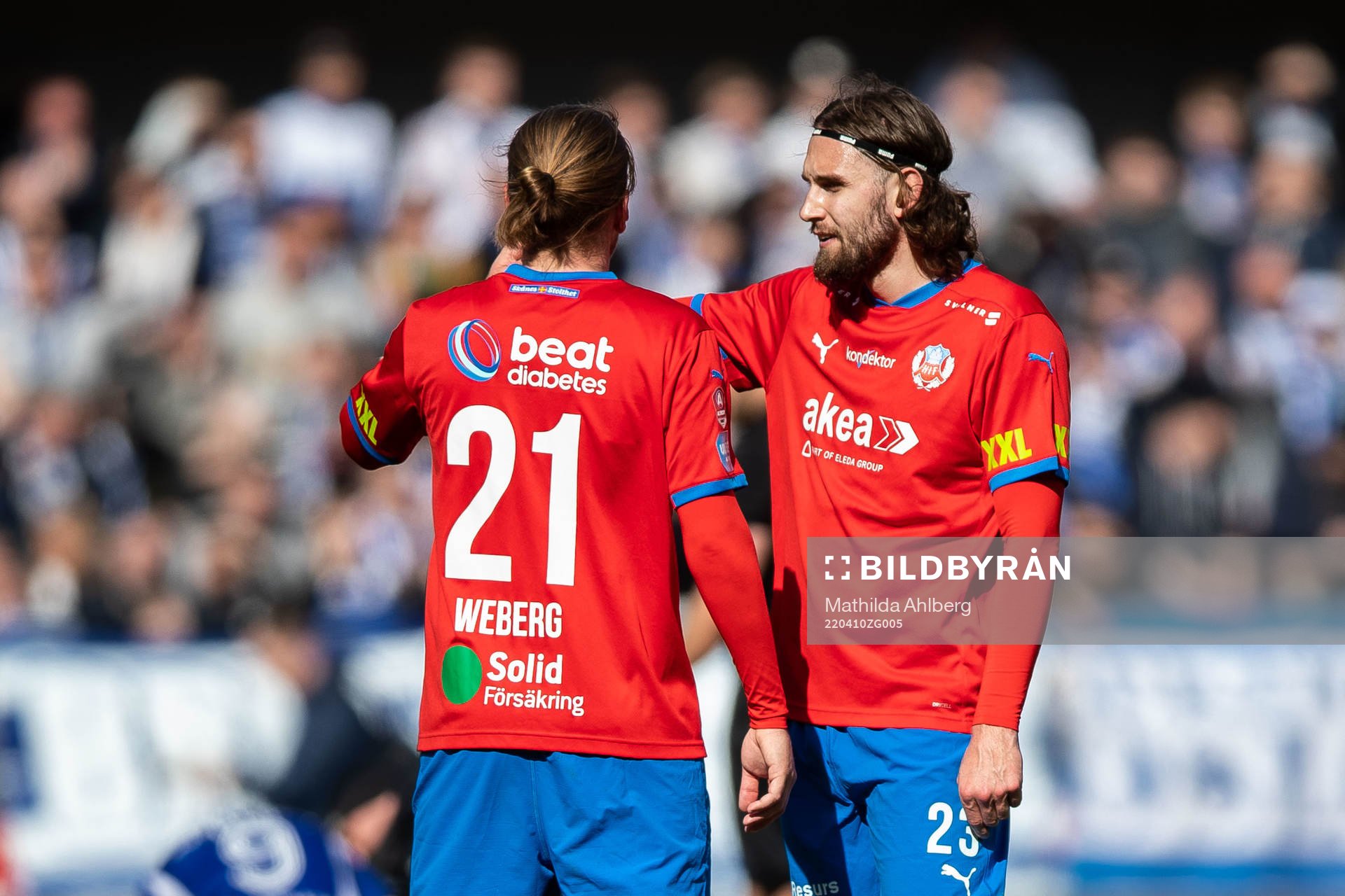 Helsingborgs Charlie Weberg och Ali Suljic