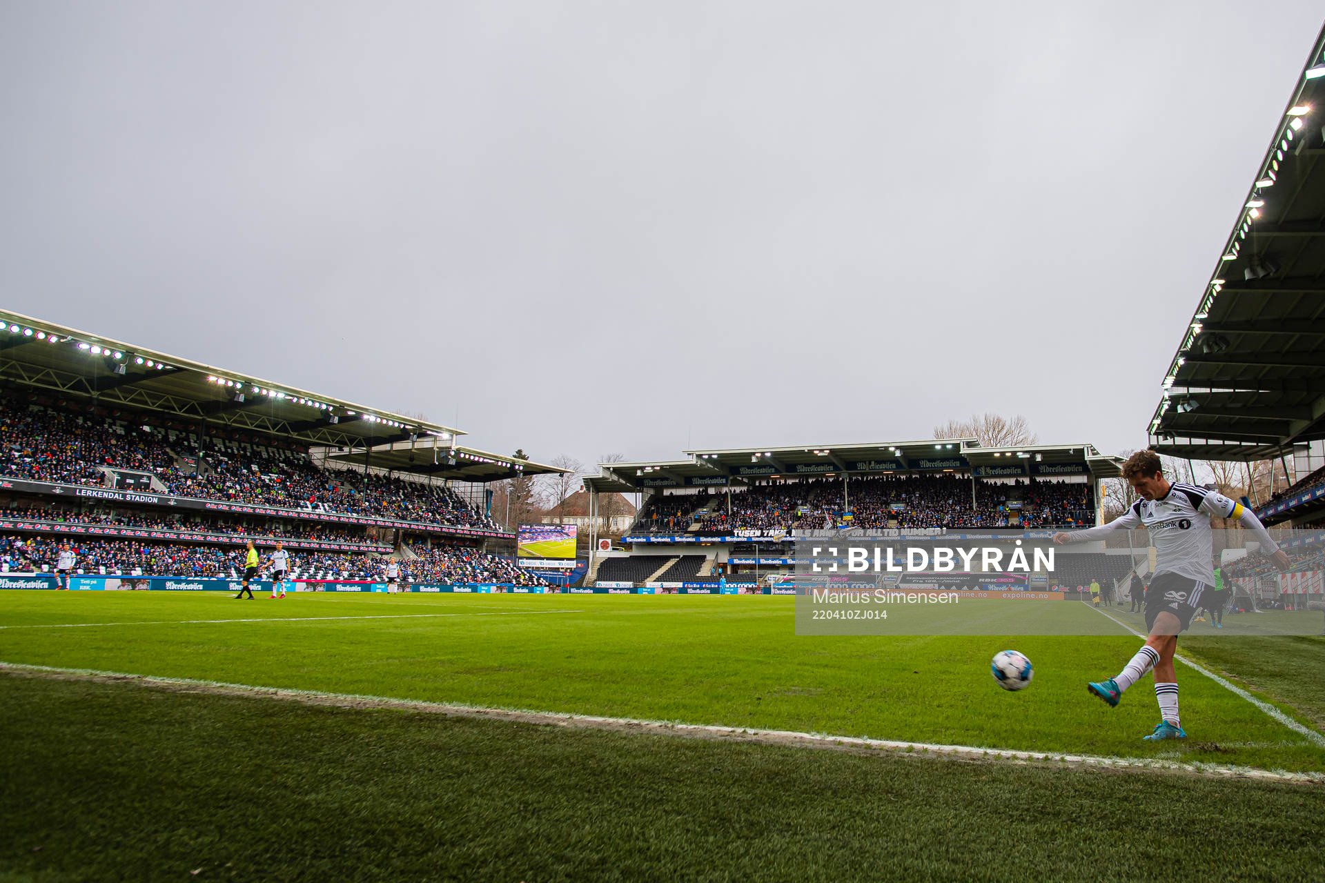 Carl Johan Holse Justesen of Rosenborg during the Eliteserien match between Rosenborg and Odd on April 10, 2022 in Trondheim.