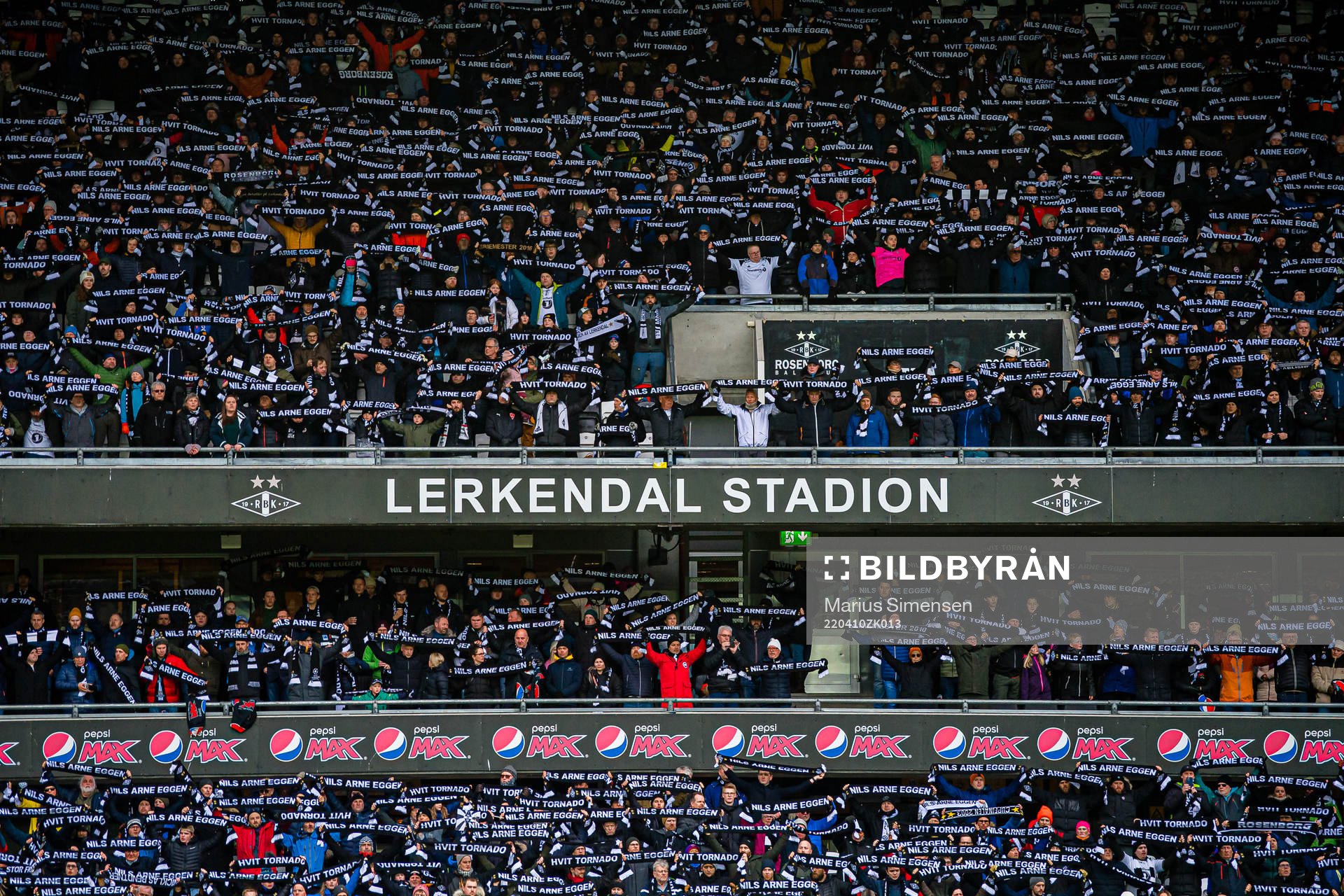 Spectators in the stands