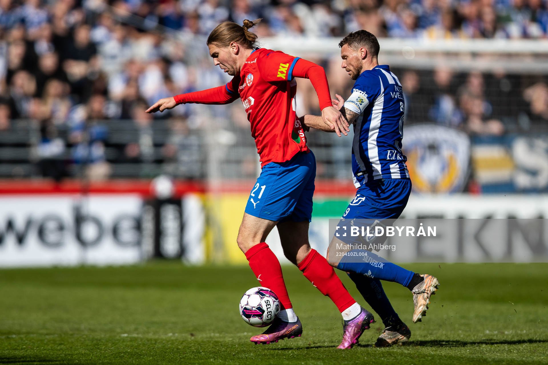 Helsingborgs Charlie Weberg och IFK Göteborgs Marcus Berg