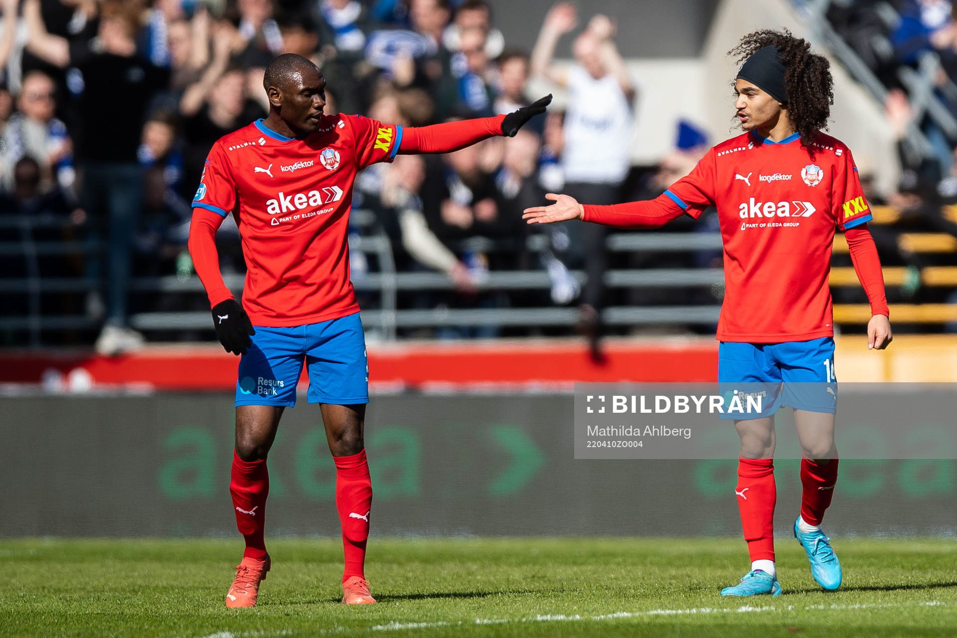 Helsingborgs Ravy Tsouka-Dozi och Adam Kaied