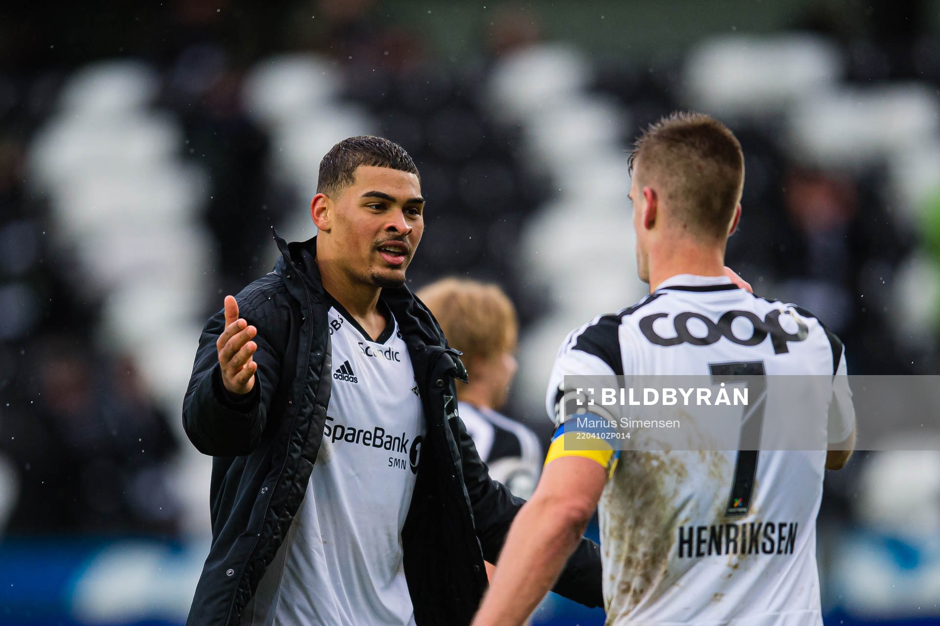 Noah Jean Holm of Rosenborg celebrates