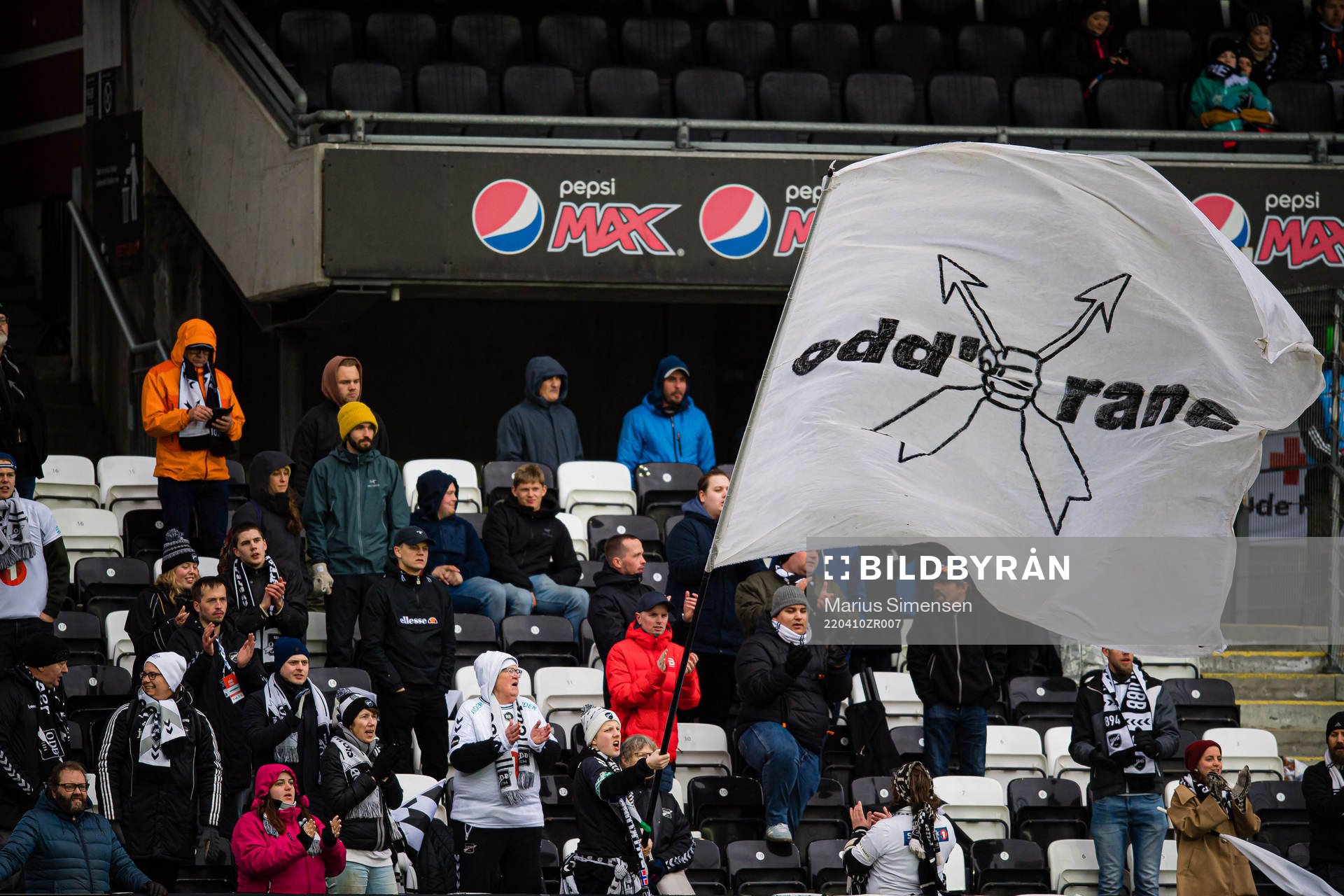 Spectators in the stands
