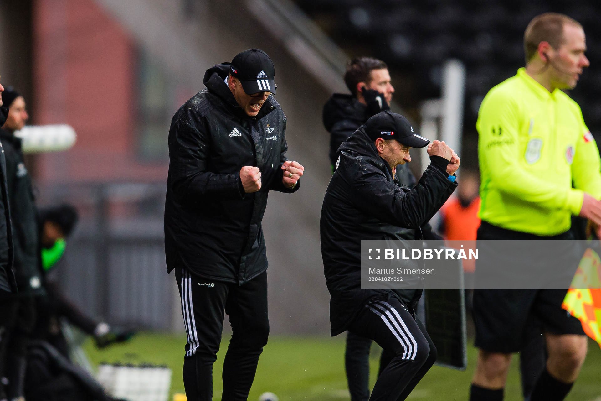 Kjetil Rekdal, head coach of Rosenborg, and Geir Frigård,