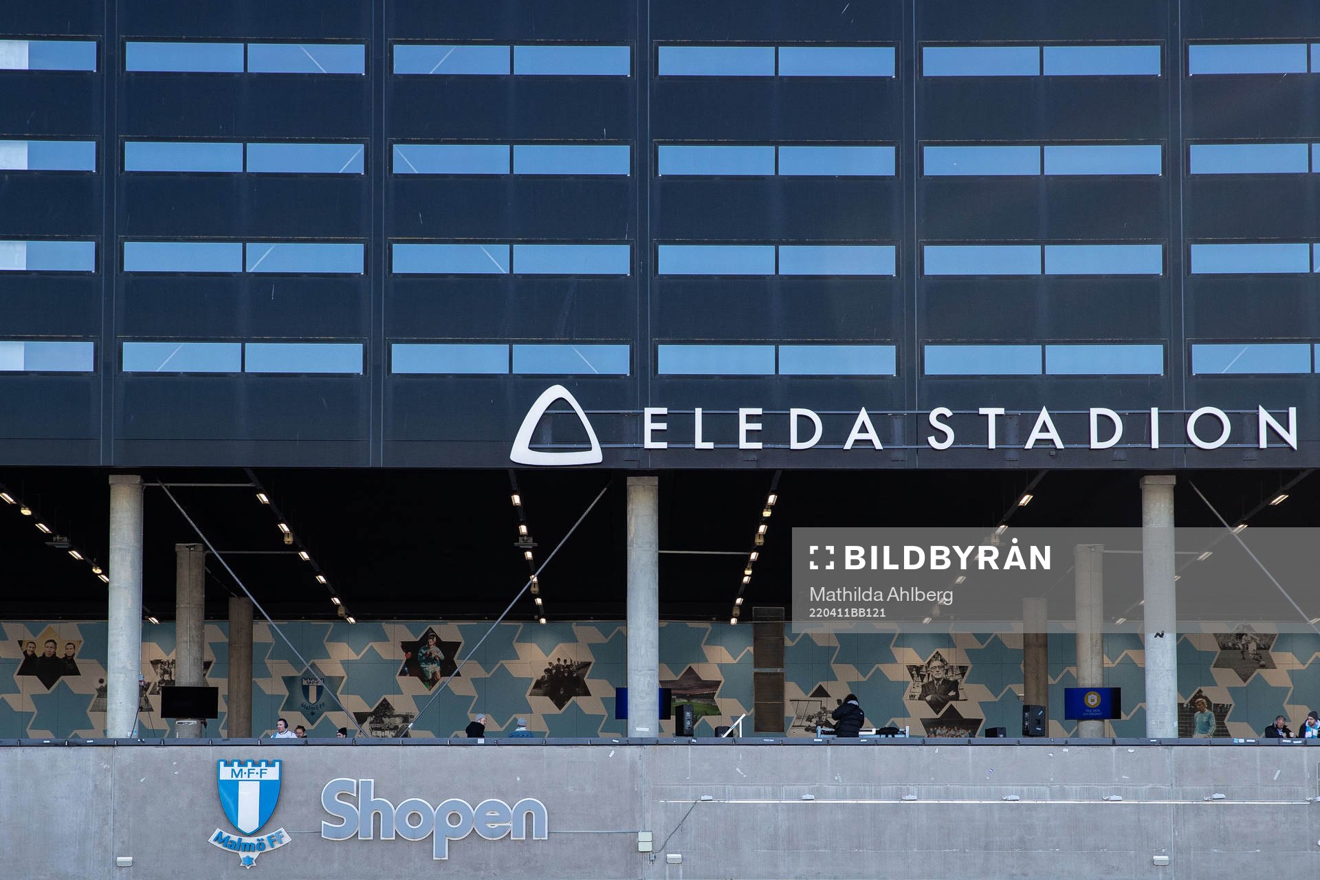 Exteriör av Eleda Stadion
