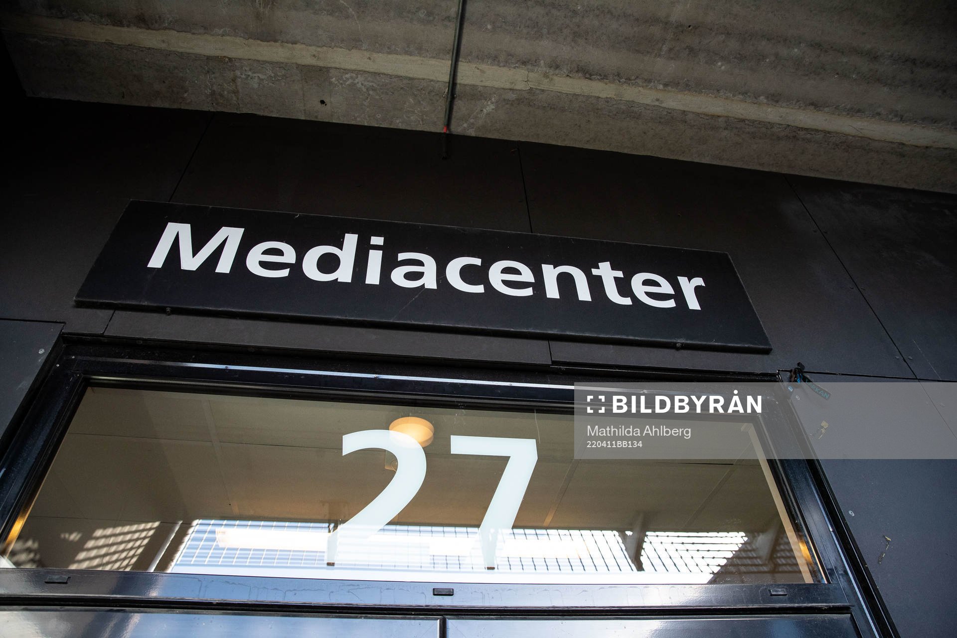 Skylt till mediacenter