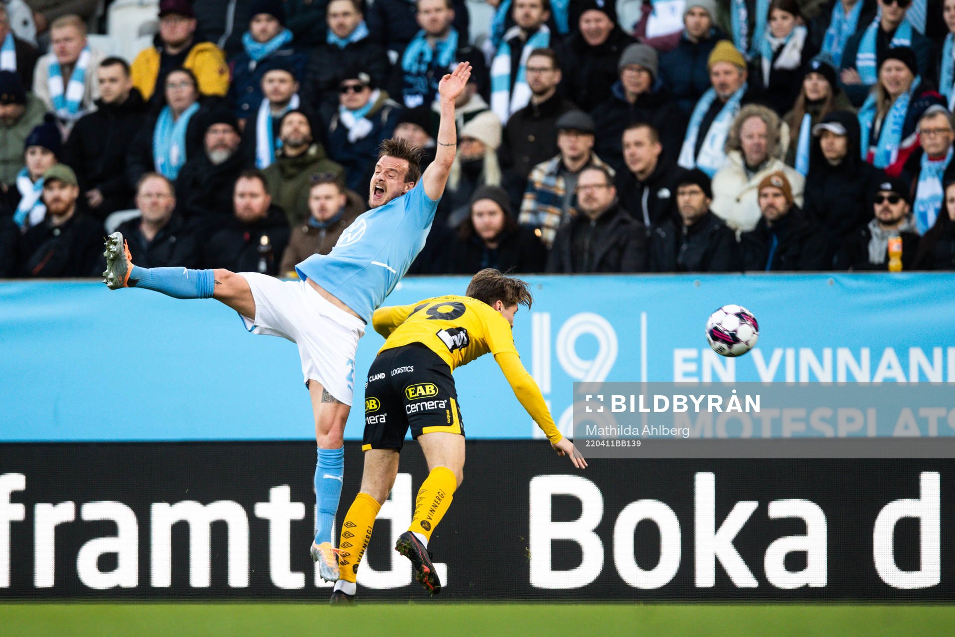 Malmö FFs Eric Larsson och Elfsborgs Oliver Zandén