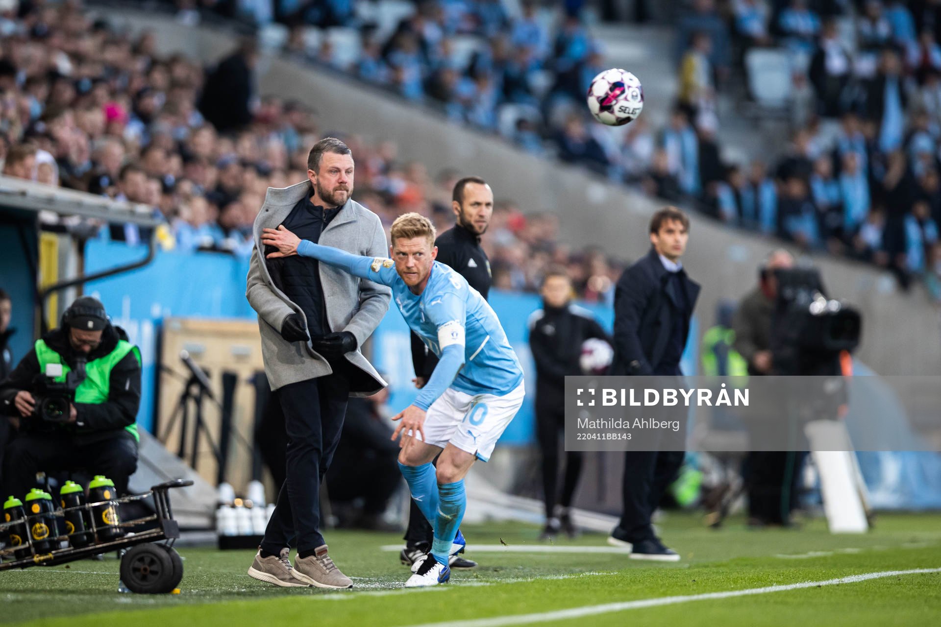 Elfsborgs manager Jimmy Thelin och Malmö FFs Anders
