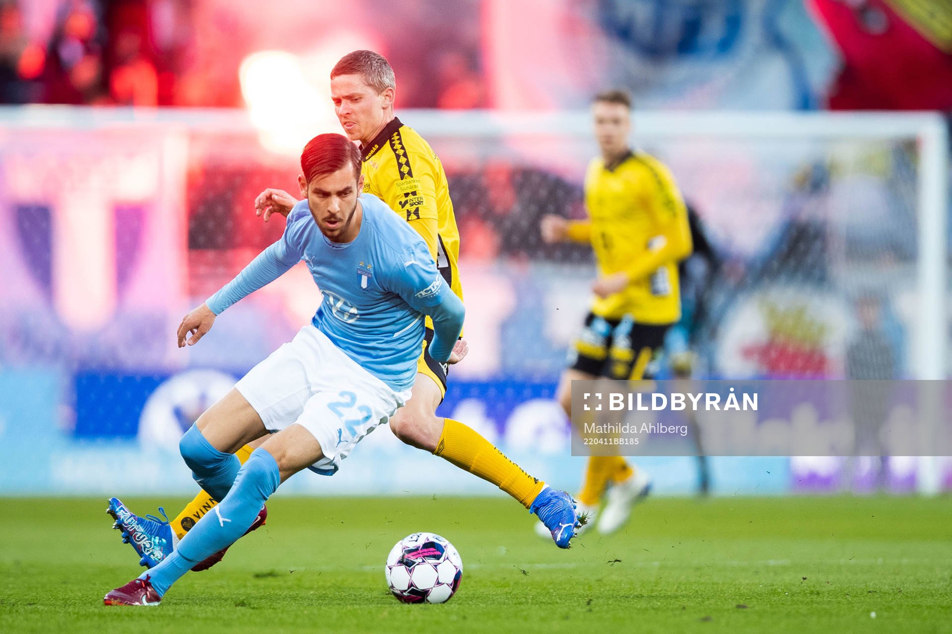 Malmö FFs Adi Nalic och Elfsborgs André Ibsen Rømer
