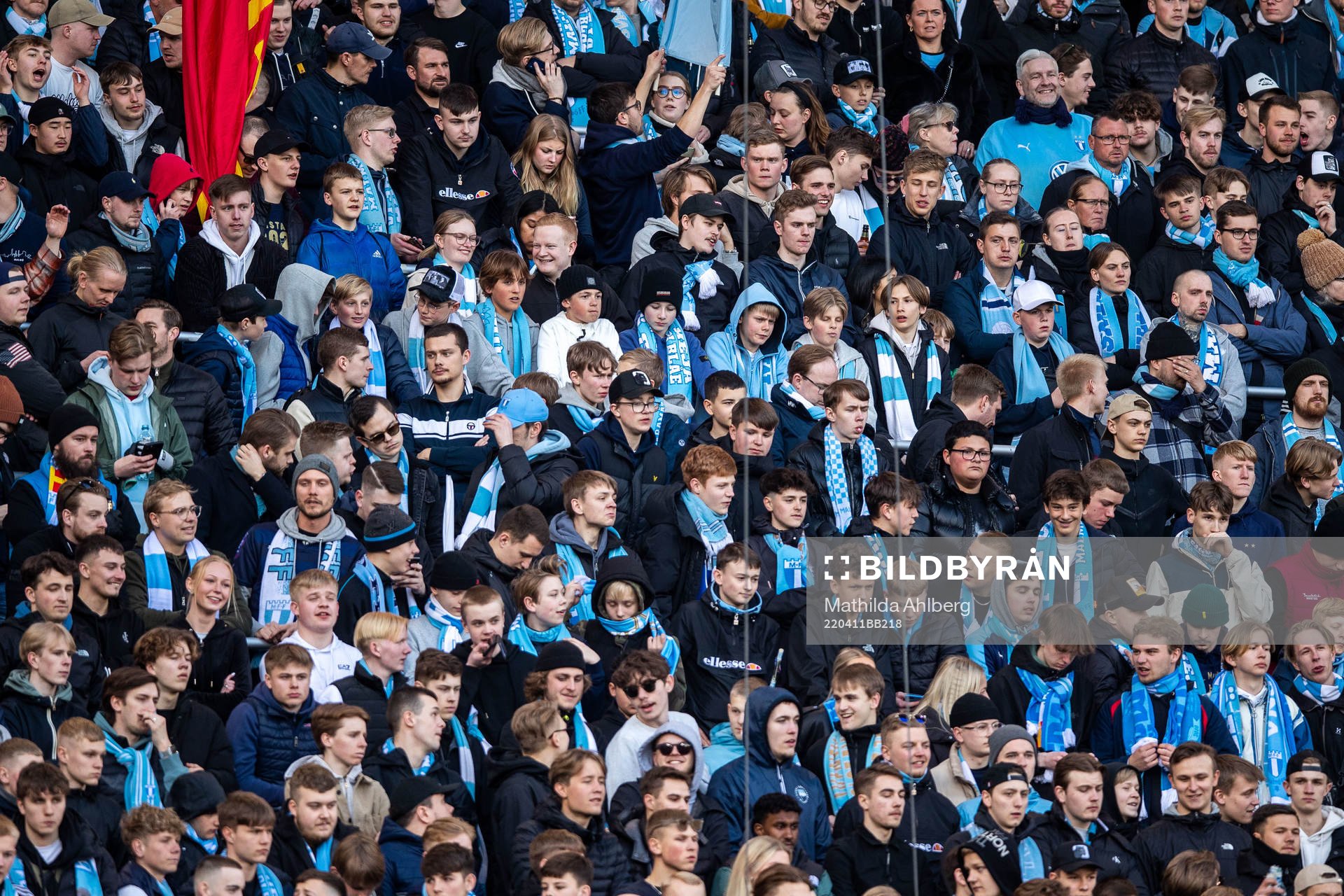 under fotbollsmatchen i Allsvenskan mellan Malmö FF och