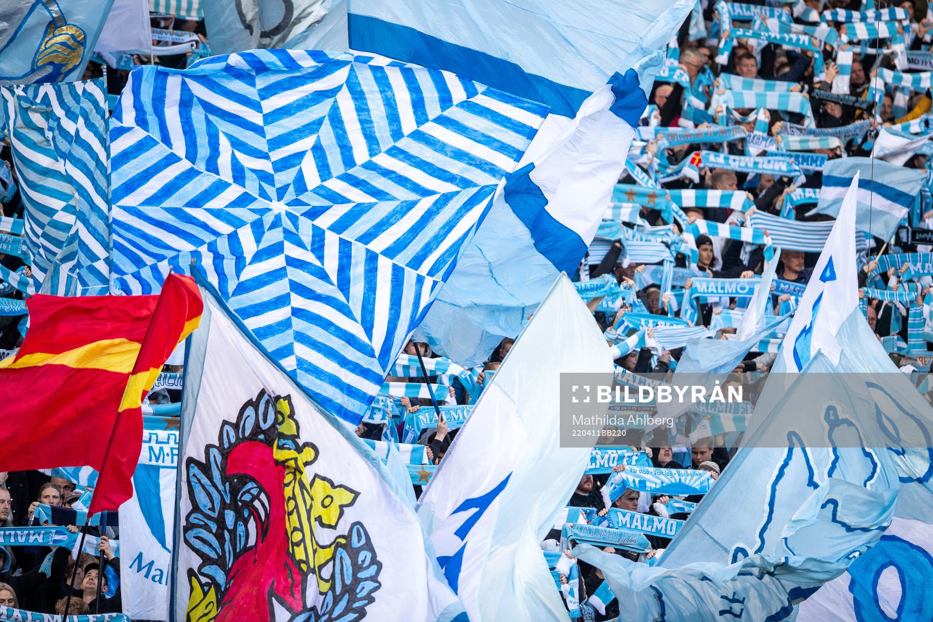 under fotbollsmatchen i Allsvenskan mellan Malmö FF och