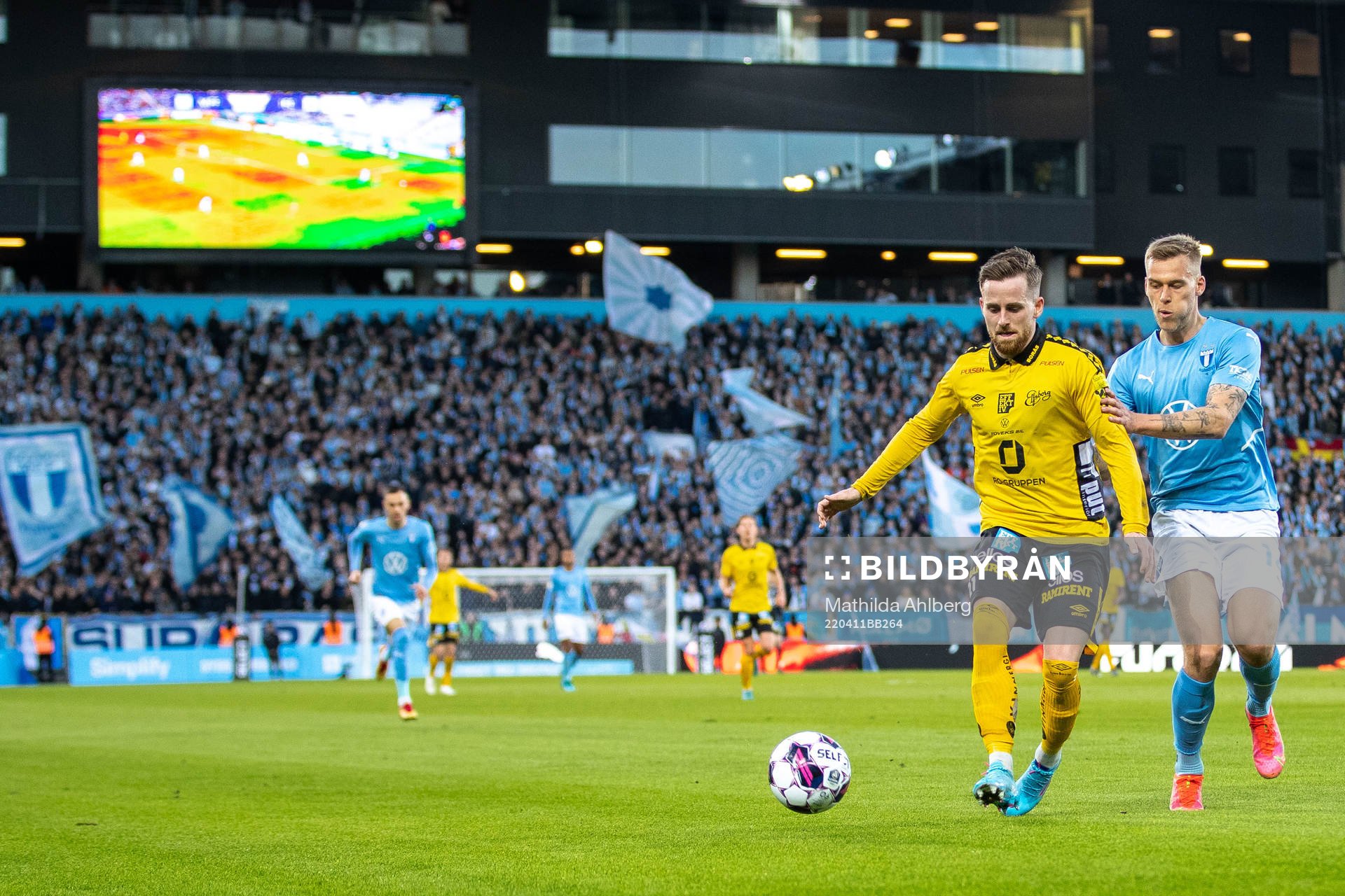 Elfsborgs Per Frick och Malmö FFs Felix Beijmo
