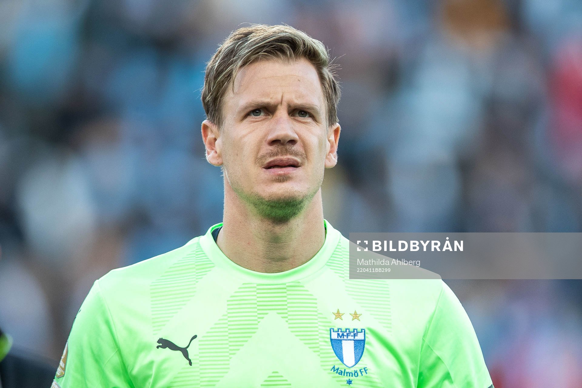Malmö FFs målvakt Johan Dahlin