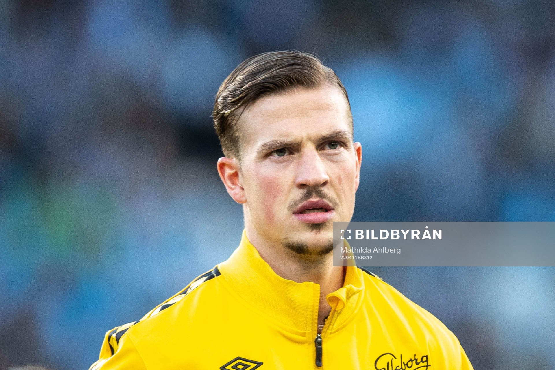 Elfsborgs Simon Olsson infö fotbollsmatchen i Allsvenskan