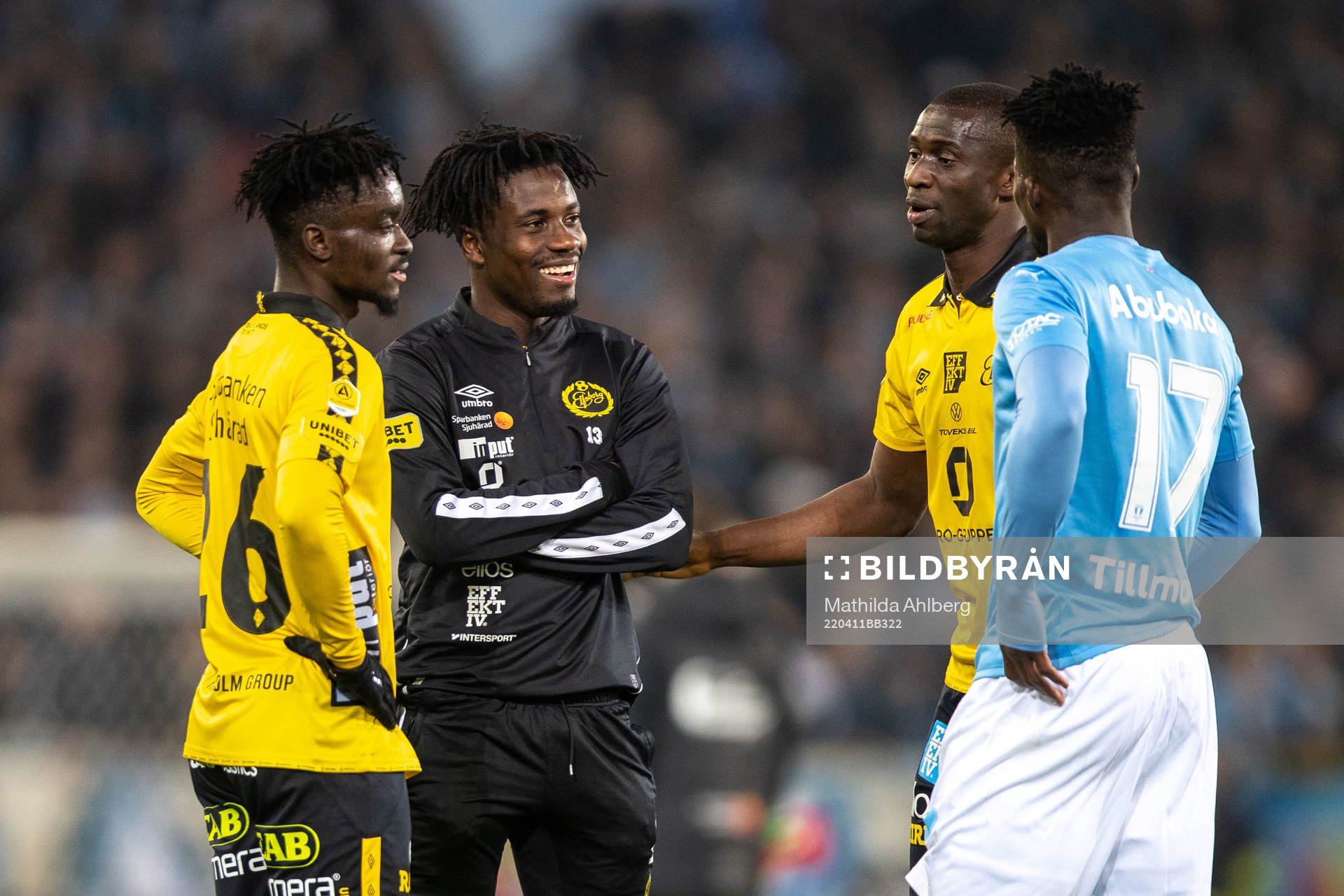 Elfsborgs Emmanuel Boateng, Michael Baidoo, Maudo Lamine