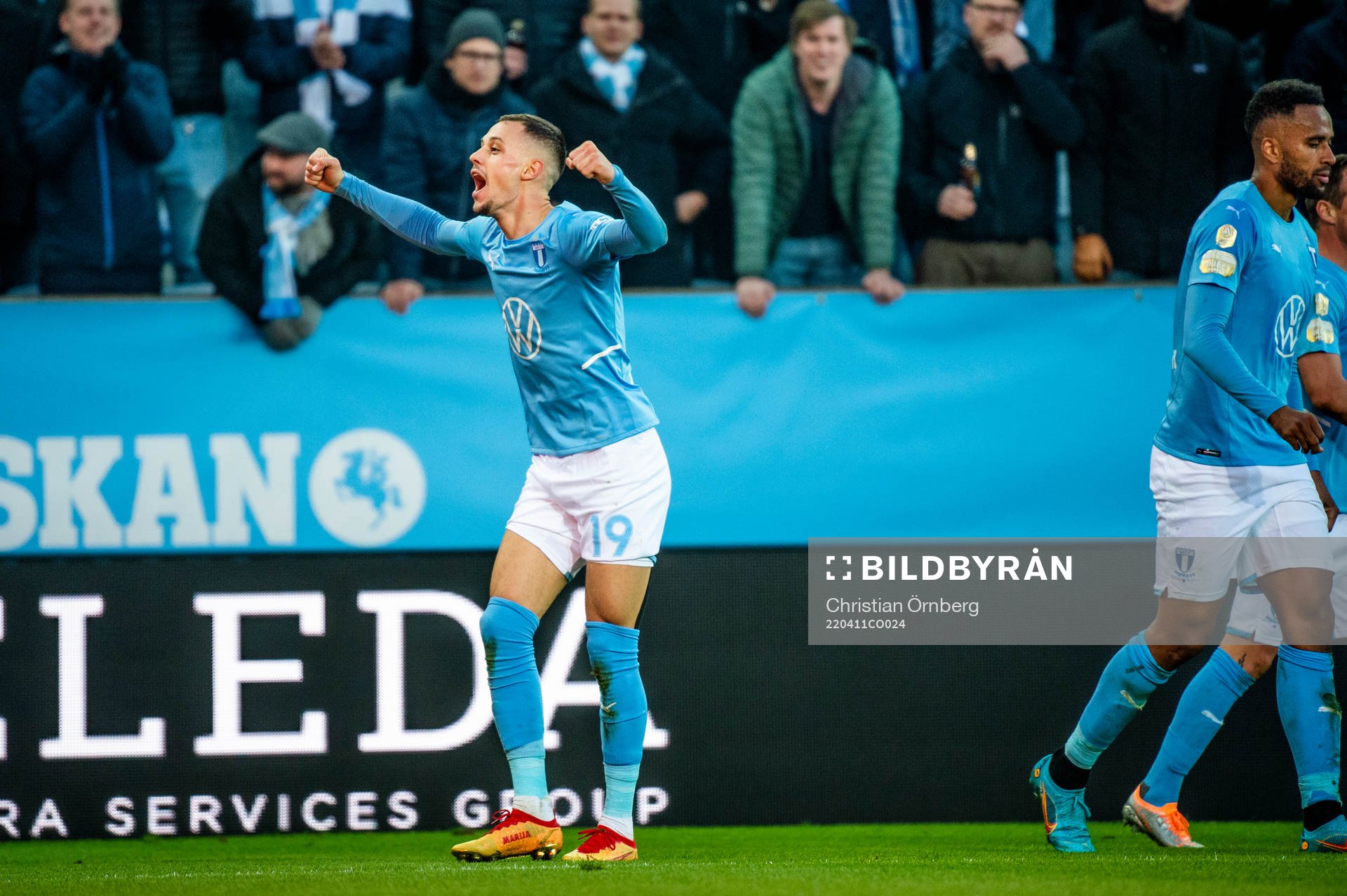 Malmö FFs Veljko Birmancevic jublar