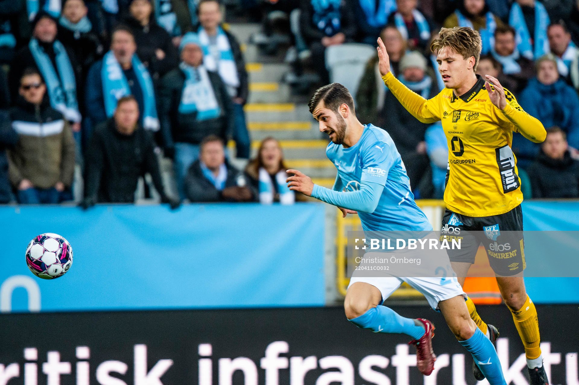 Malmö FFs Adi Nalic mot Elfsborgs Oliver Zandén