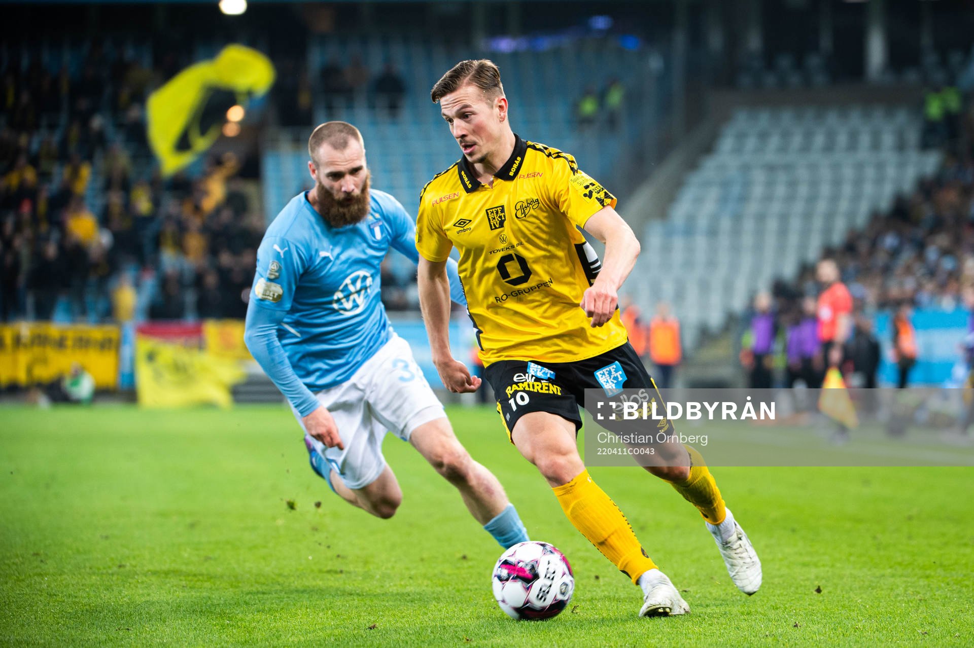 Elfsborgs Simon Olsson och Malmö FFs Jo Inge Berget