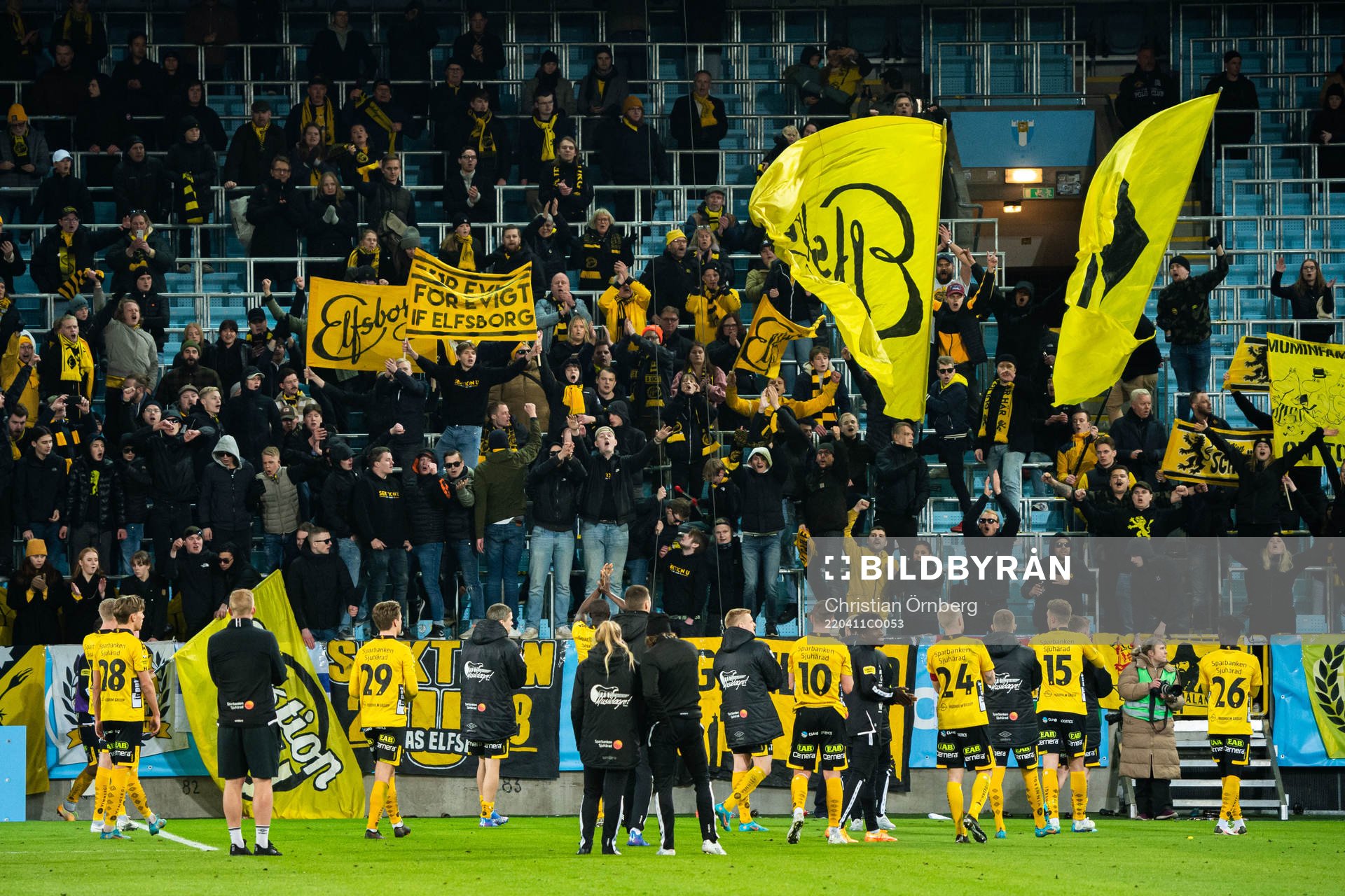 Elfsborgs spelare tackar publiken