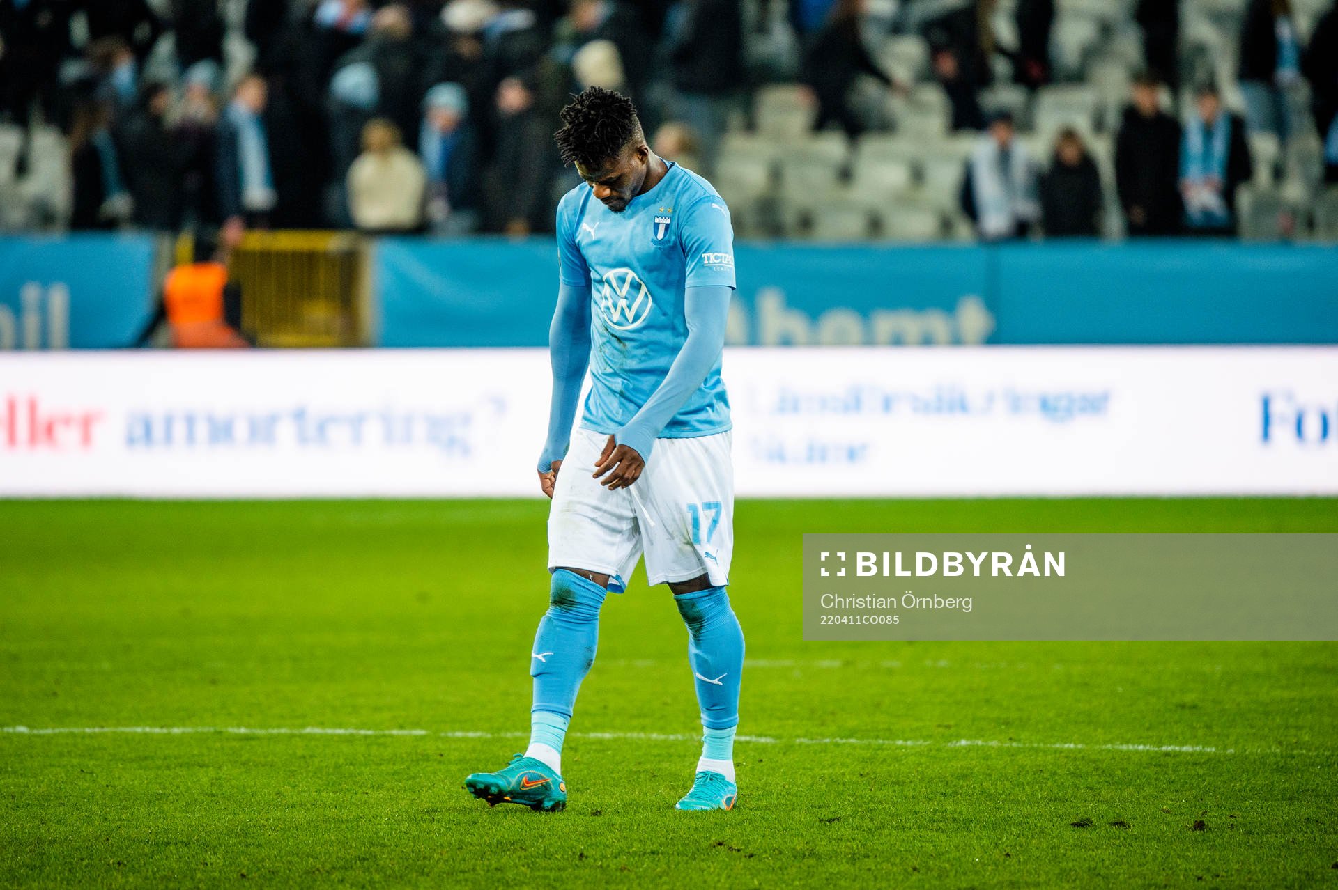 Malmö FFs Malik Abubakari deppar