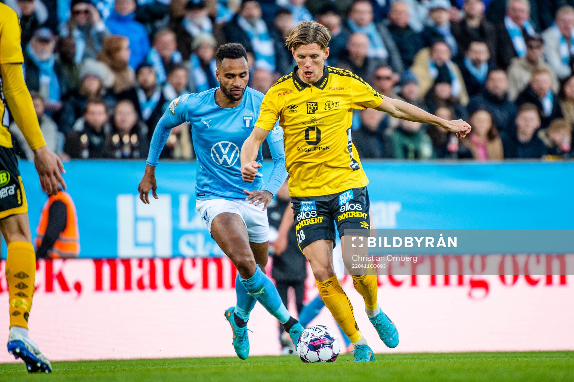 Elfsborgs Noah Söderberg mot Malmö FFs Isaac Kiese Thelin