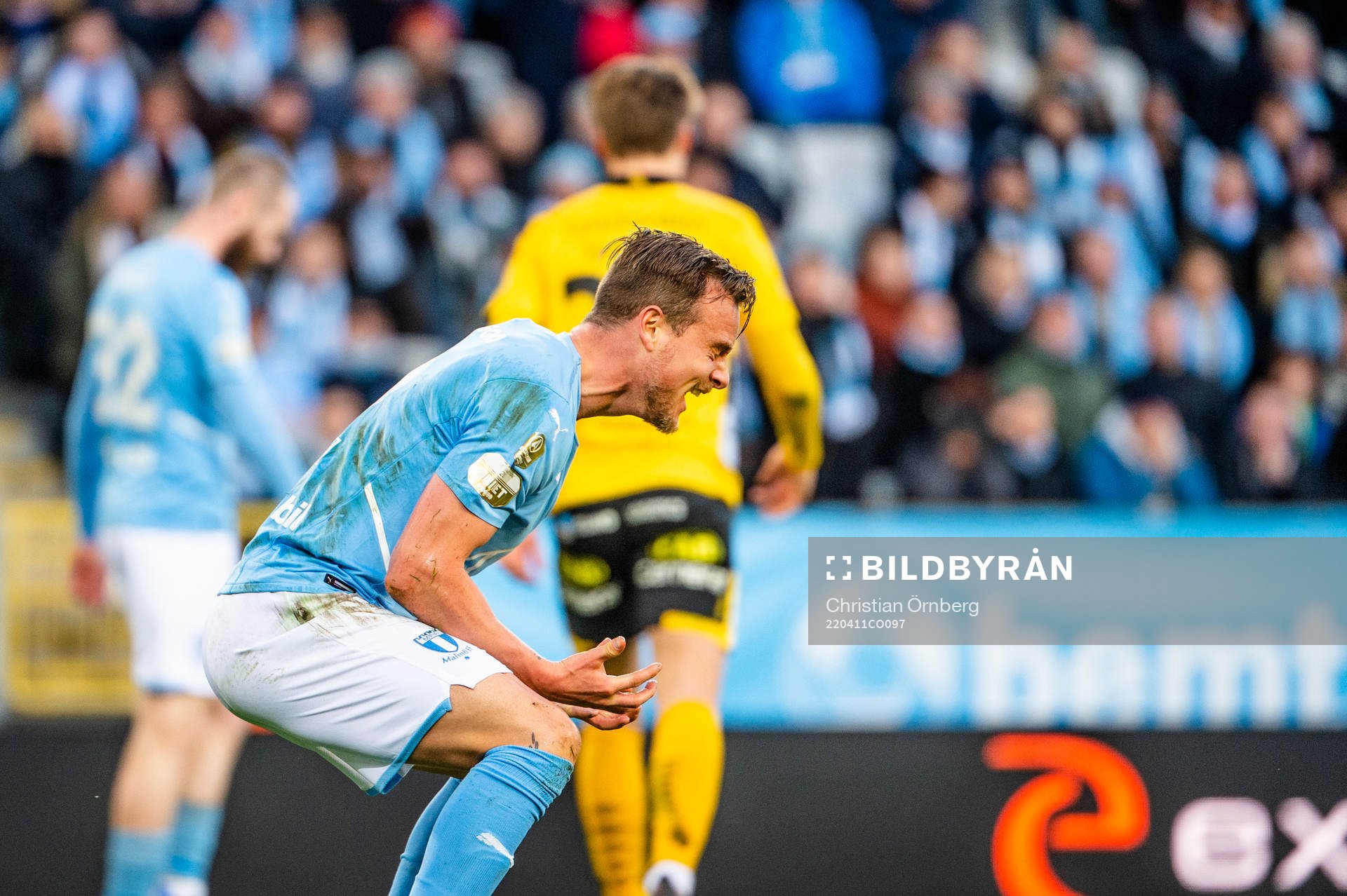 Malmö FFs Eric Larsson deppar