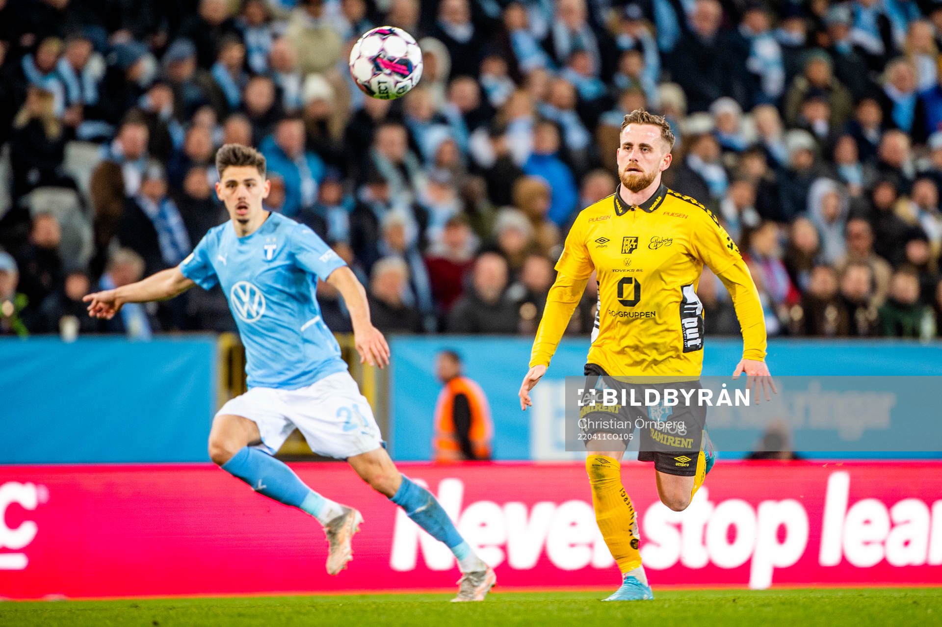 Elfsborgs Rasmus Alm mot Malmö FFs Dennis Hadzikadunic