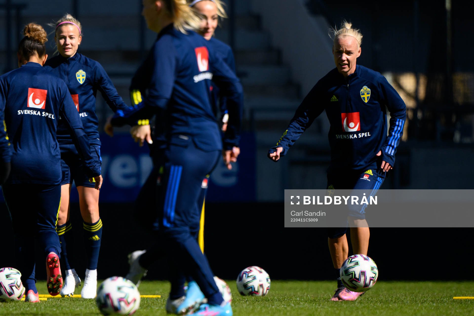 Caroline Seger of the Swedish women's national football team