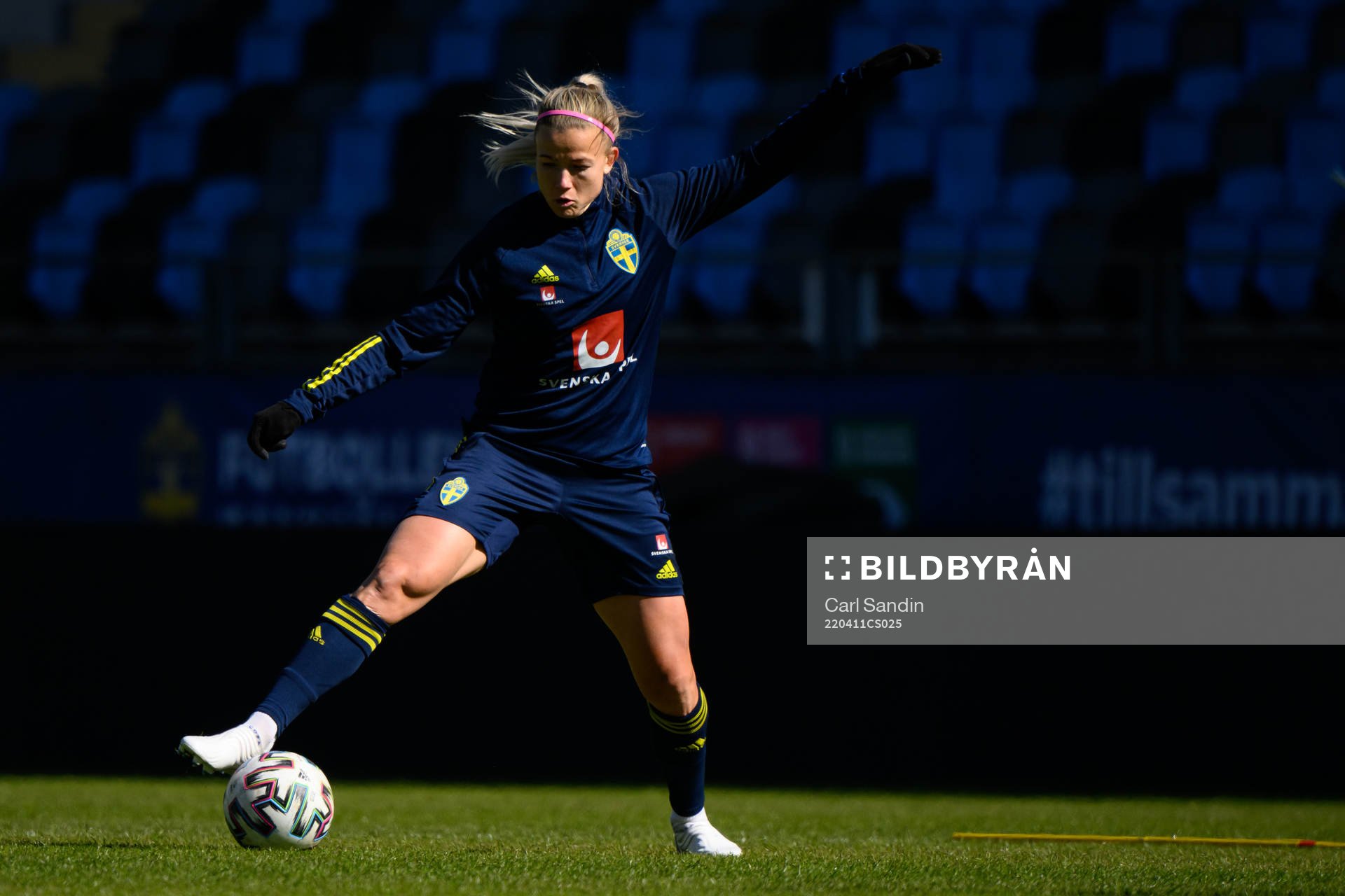 Hanna Glas of the Swedish women's national football team