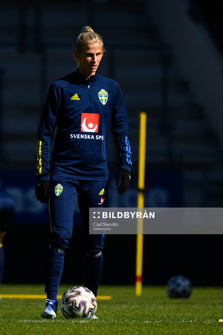 Sofia Jakobsson of the Swedish women's national football
