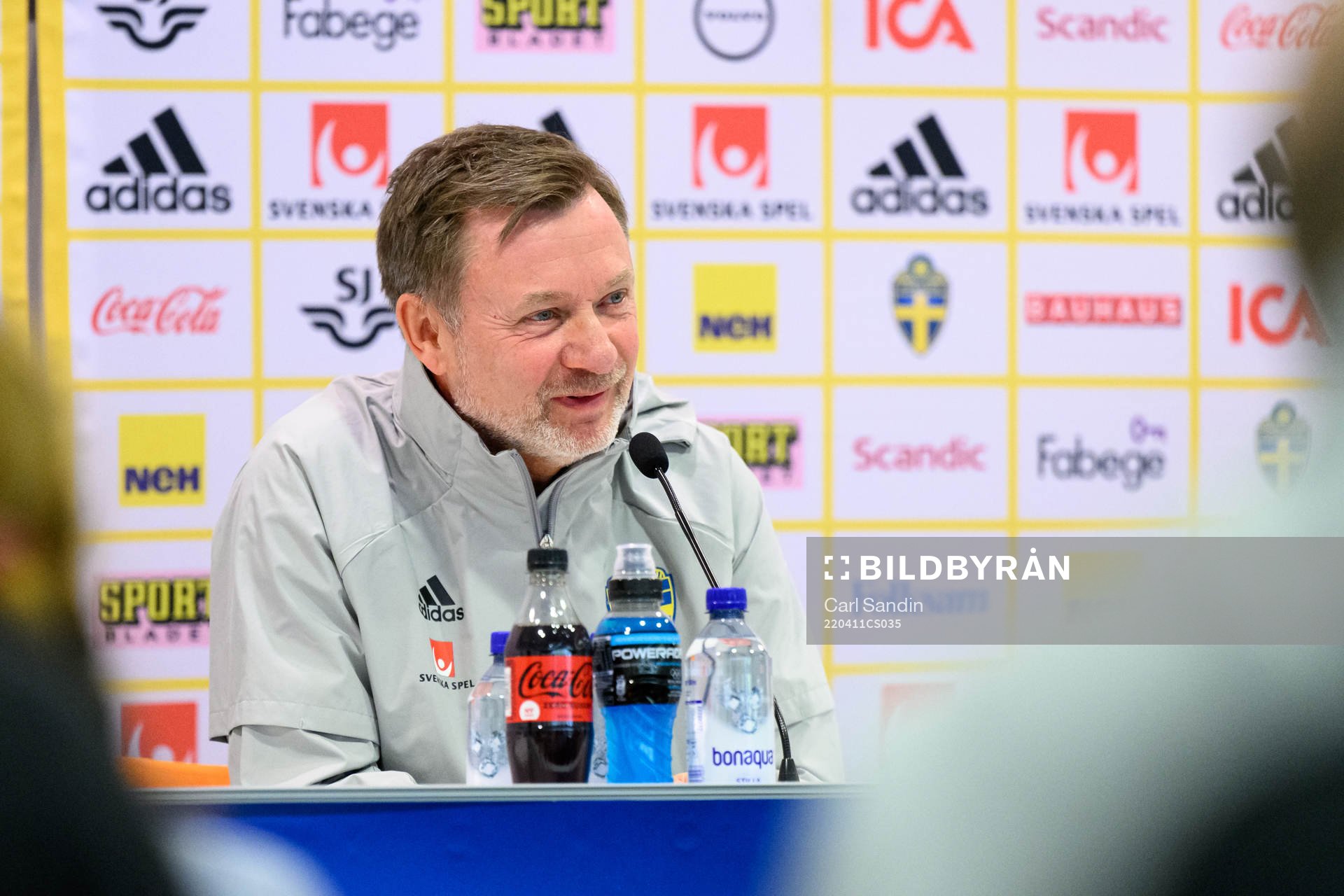 Head coach Peter Gerhardsson of the Swedish women's