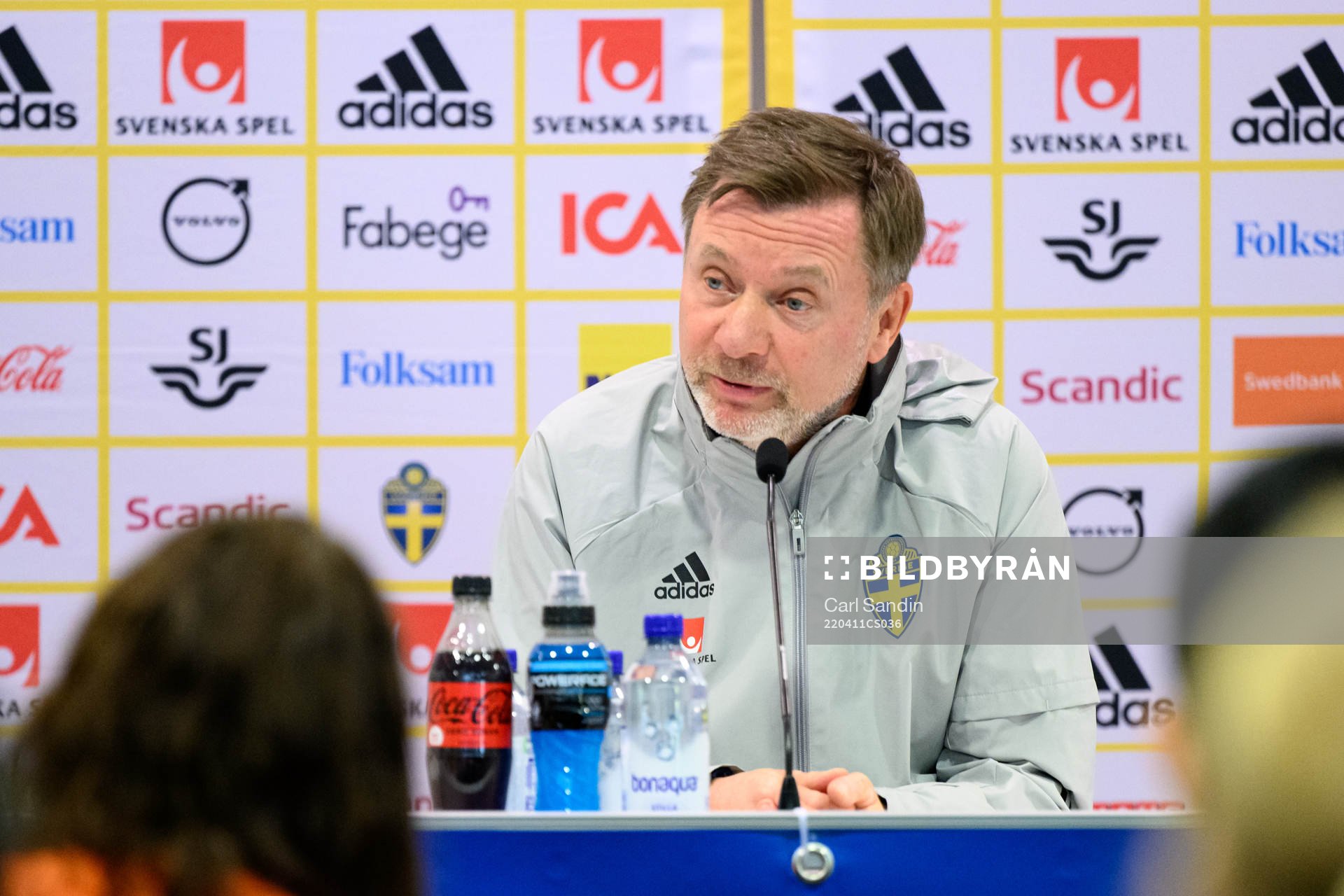 Head coach Peter Gerhardsson of the Swedish women's