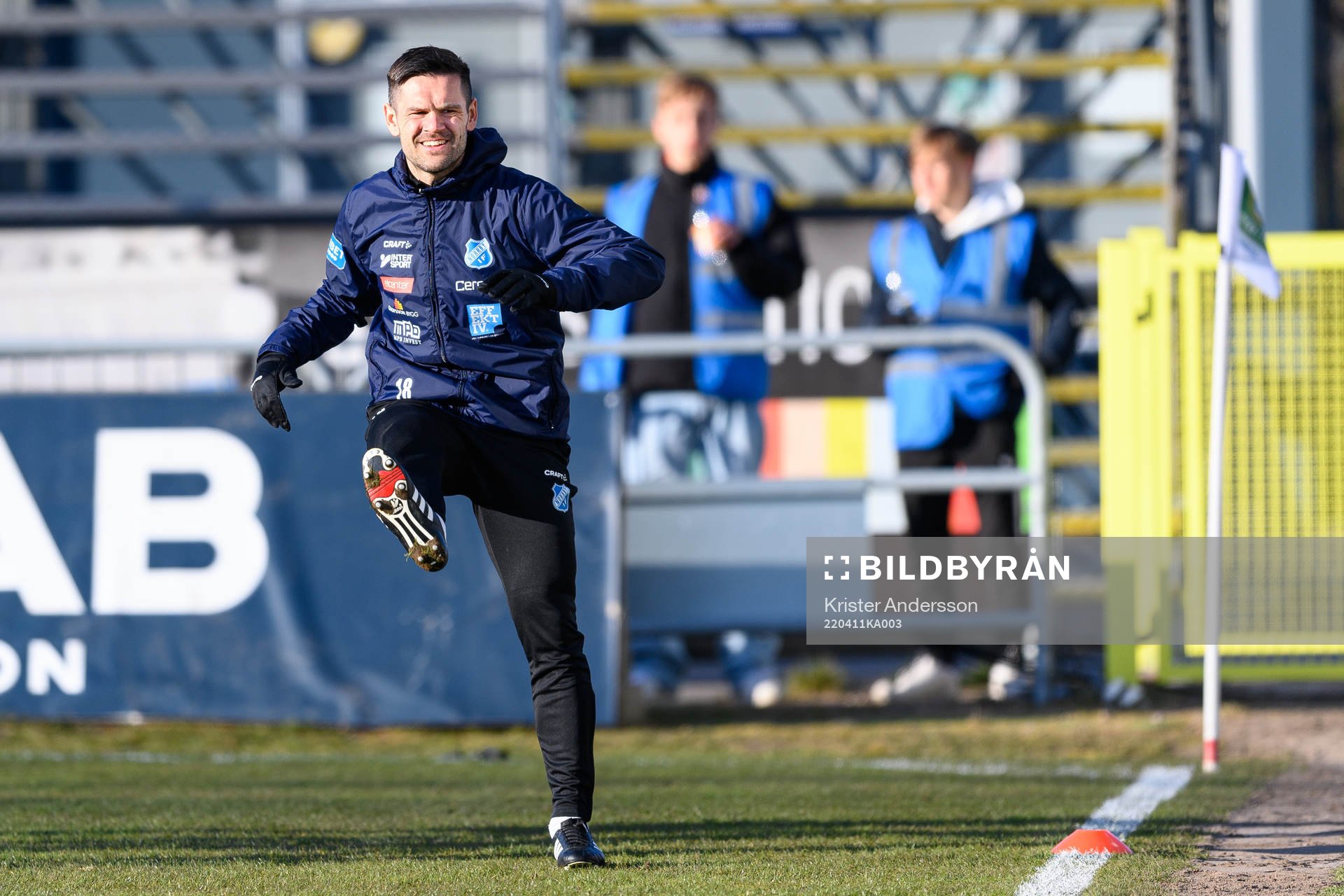 Norrbys Ivo Dominik Pekalski före fotbollsmatchen i