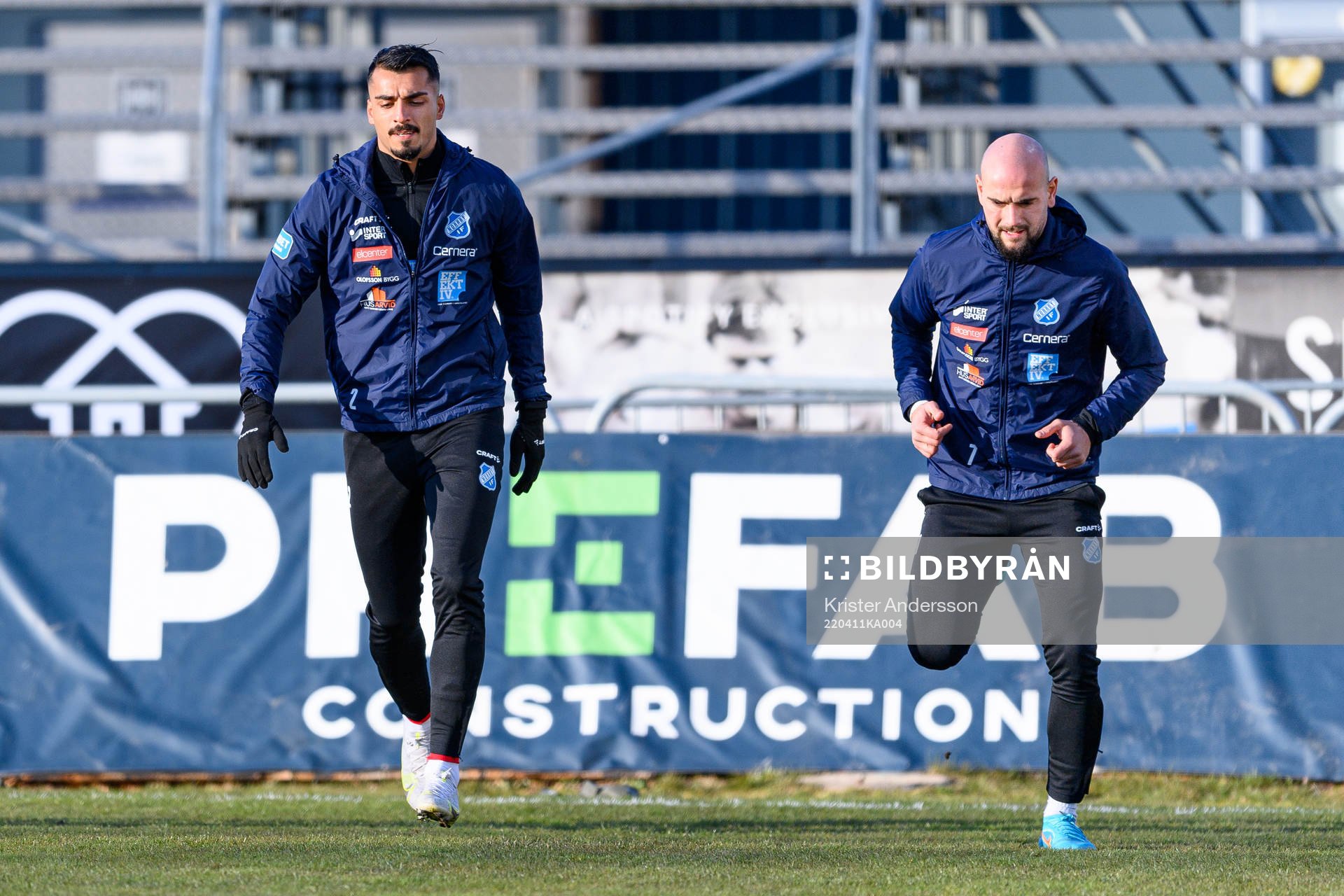 Norrbys Abbas Mohamad och Perparim Beqaj före