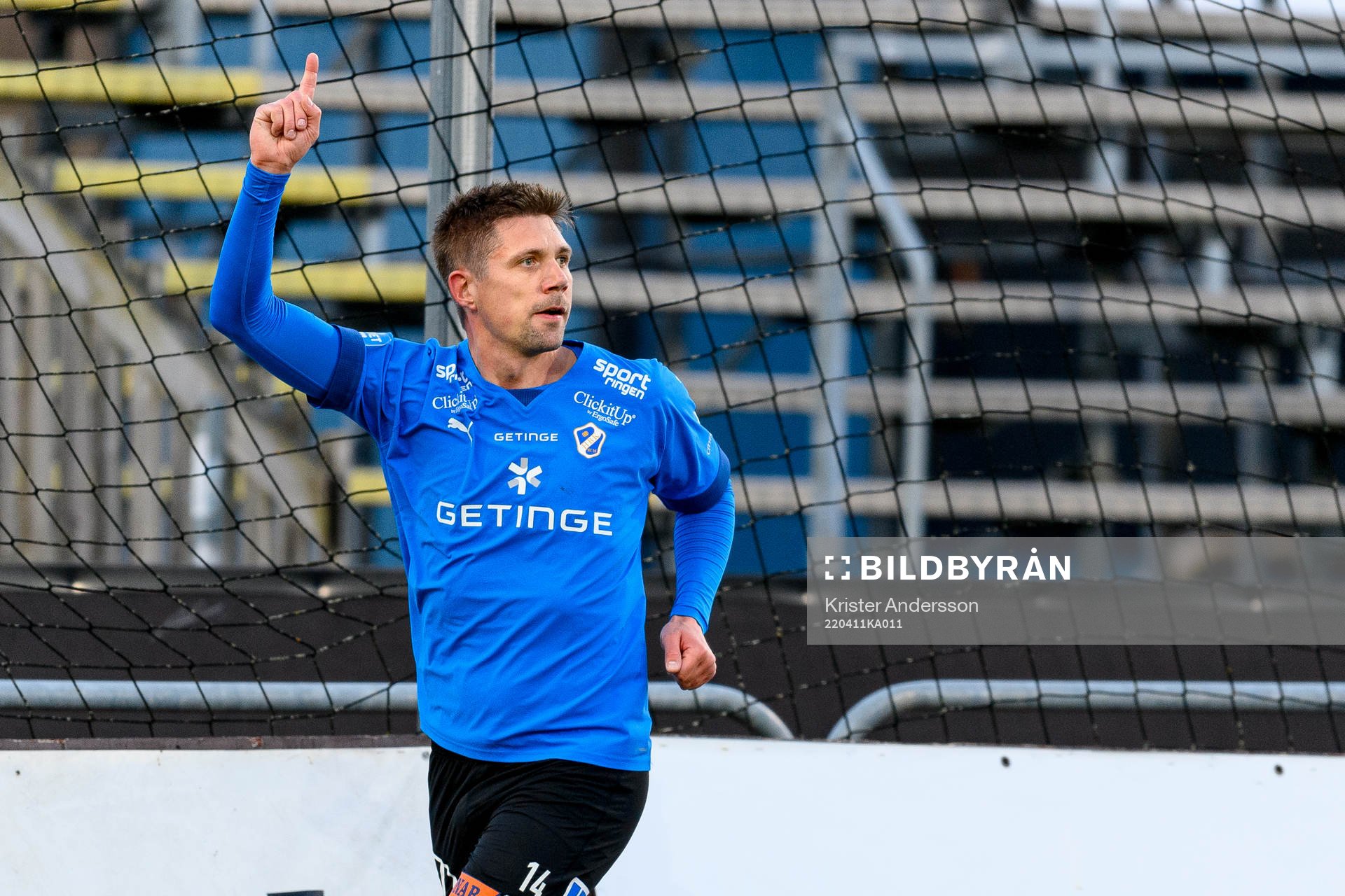 Halmstads Mikael Boman jublar