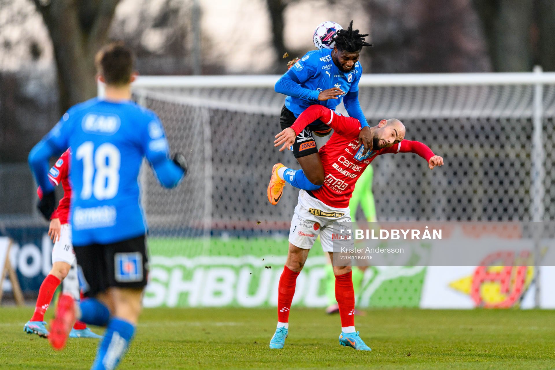 Halmstads Joseph Baffo och Norrbys Perparim Beqaj