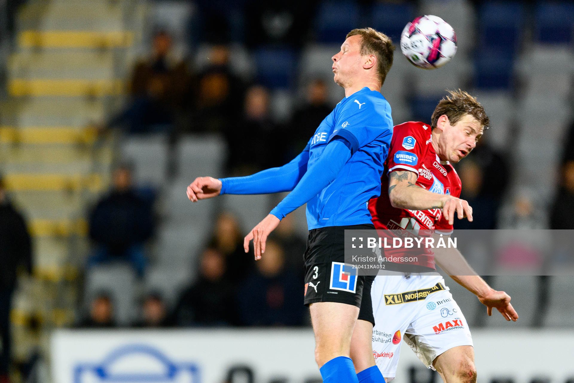 Halmstads Alexander Berntsson och Norrbys Nicklas Savolainen