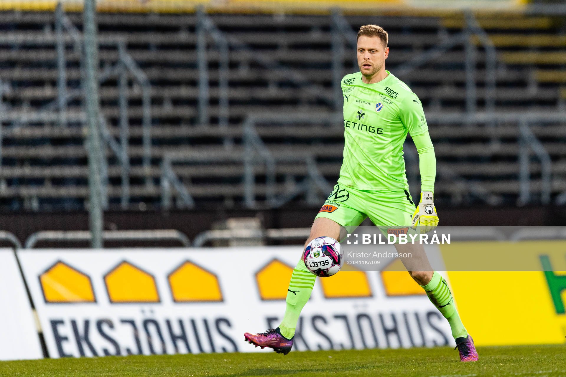Halmstads målvakt Malkolm Nilsson Säfqvist