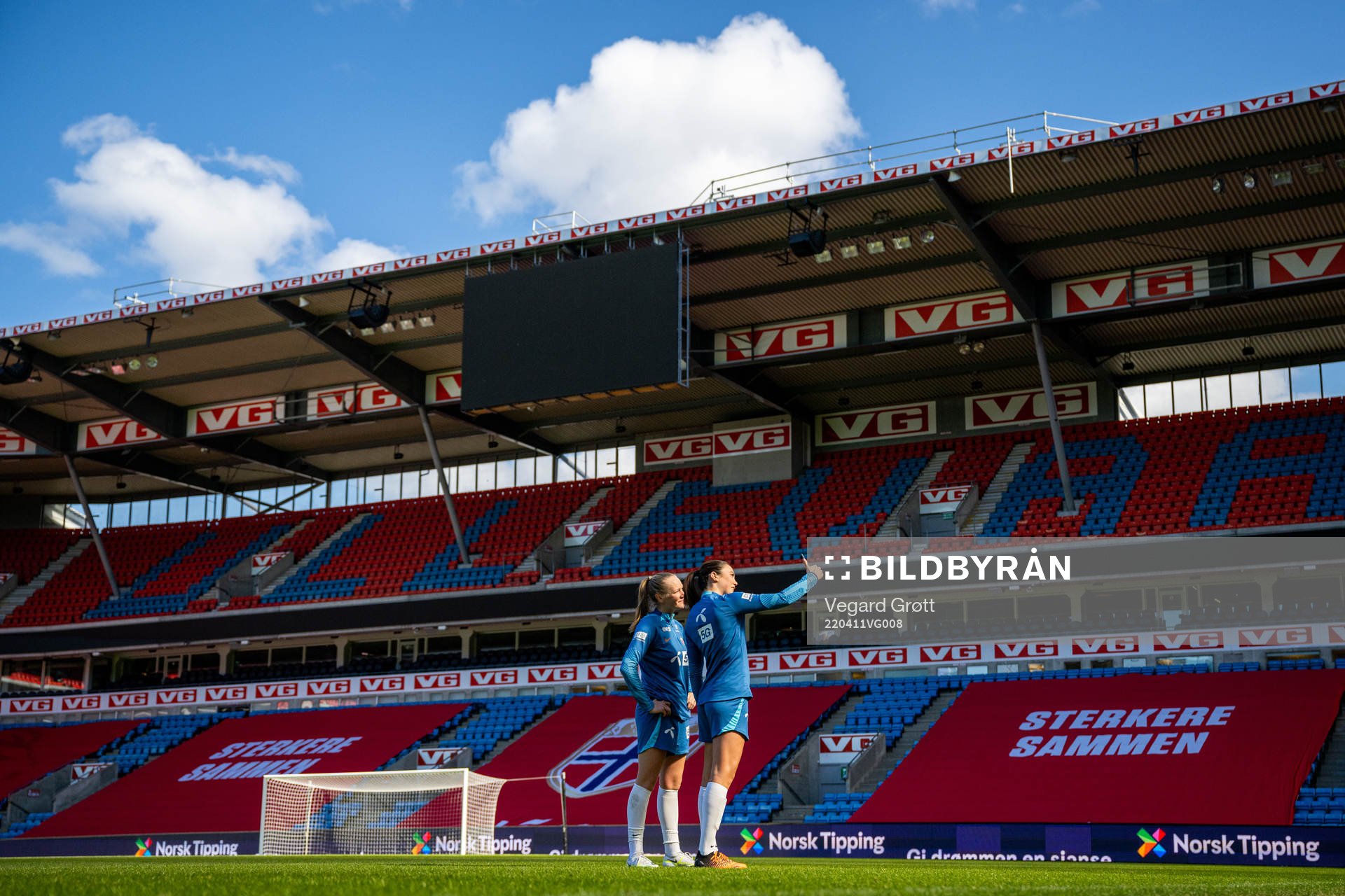 Frida Maanum and Ingrid Syrstad Engen of the Norwegian