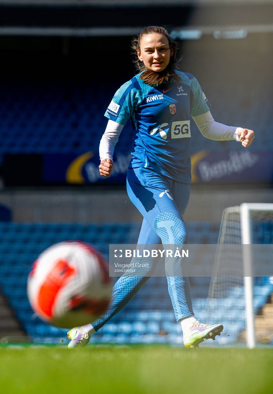Vilde Hasund of the Norwegian women's national football team