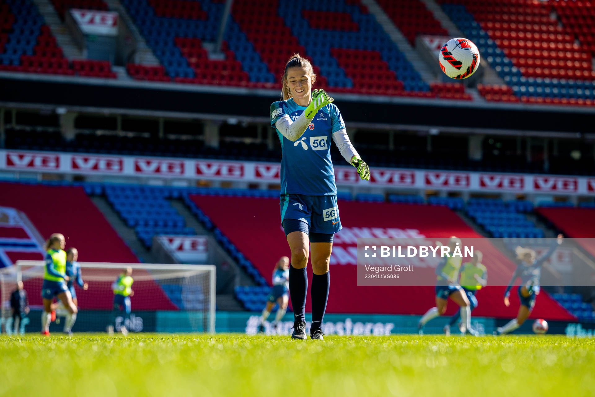Goalkeeper Cecilie Fiskerstrand of the Norwegian women's