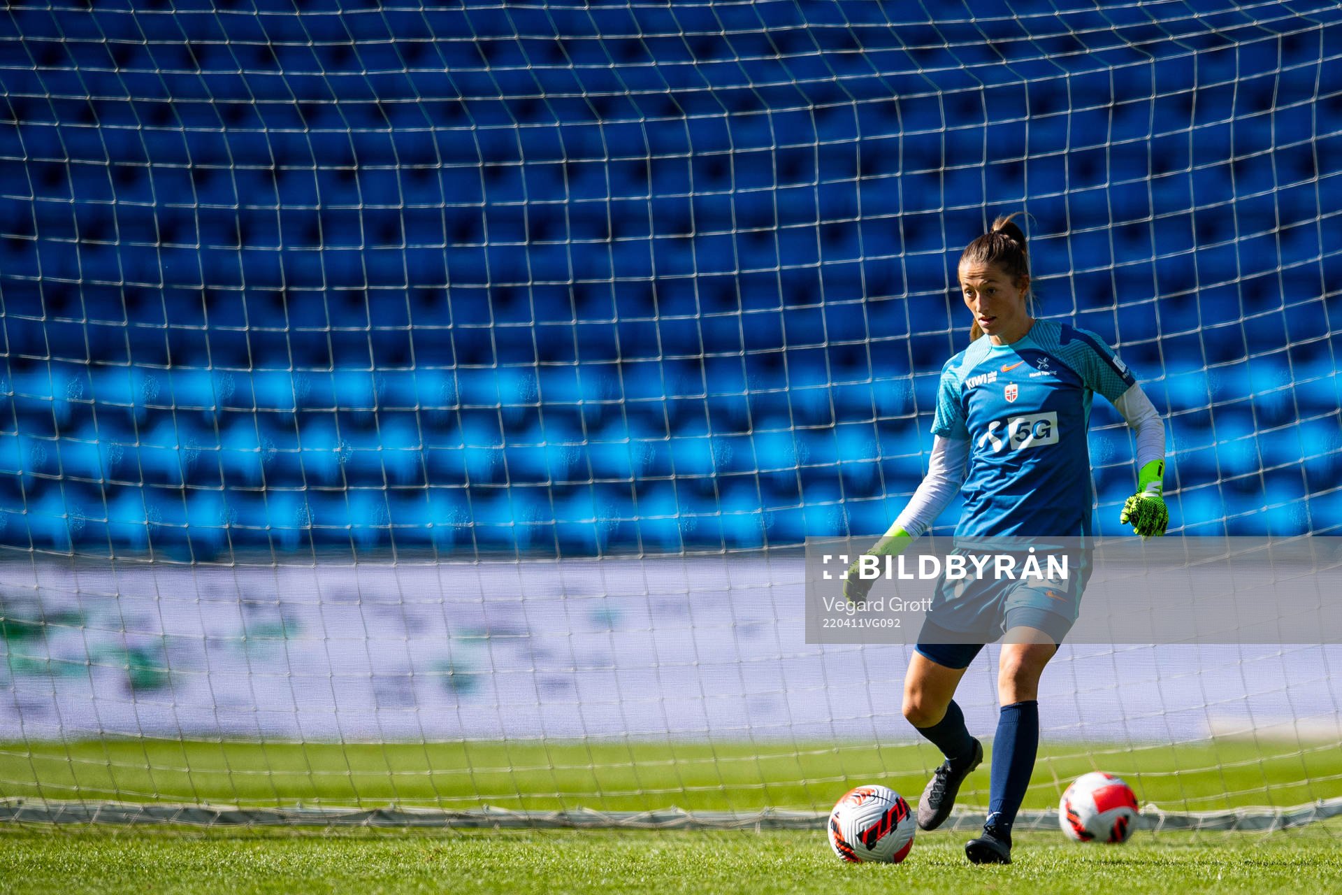 Goalkeeper Cecilie Fiskerstrand of the Norwegian women's