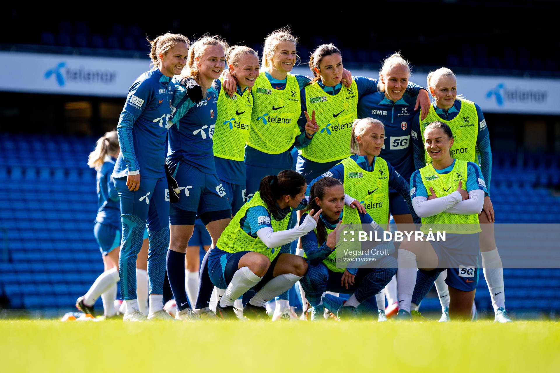 Players of the Norwegian women's national football team