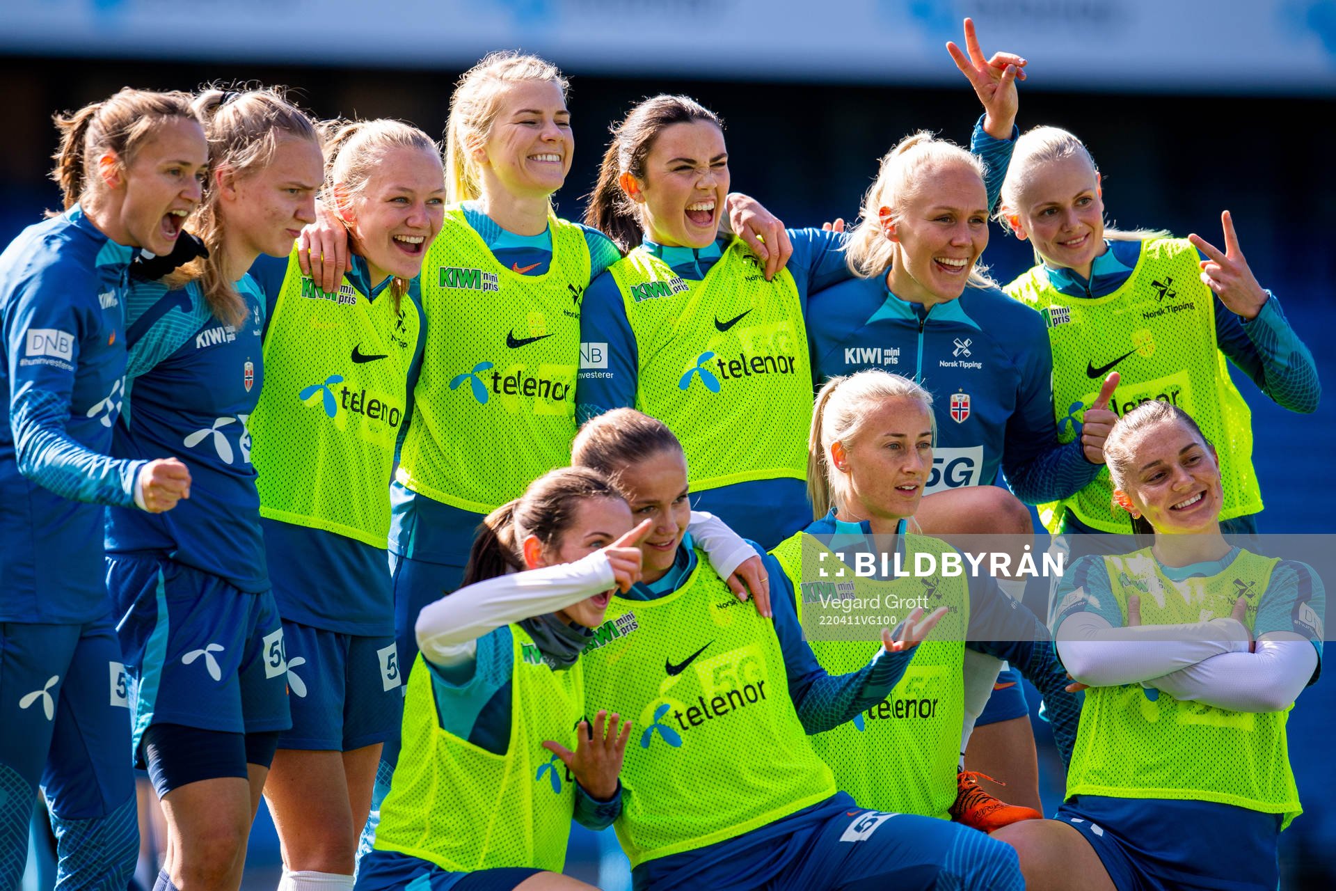 Players of the Norwegian women's national football team