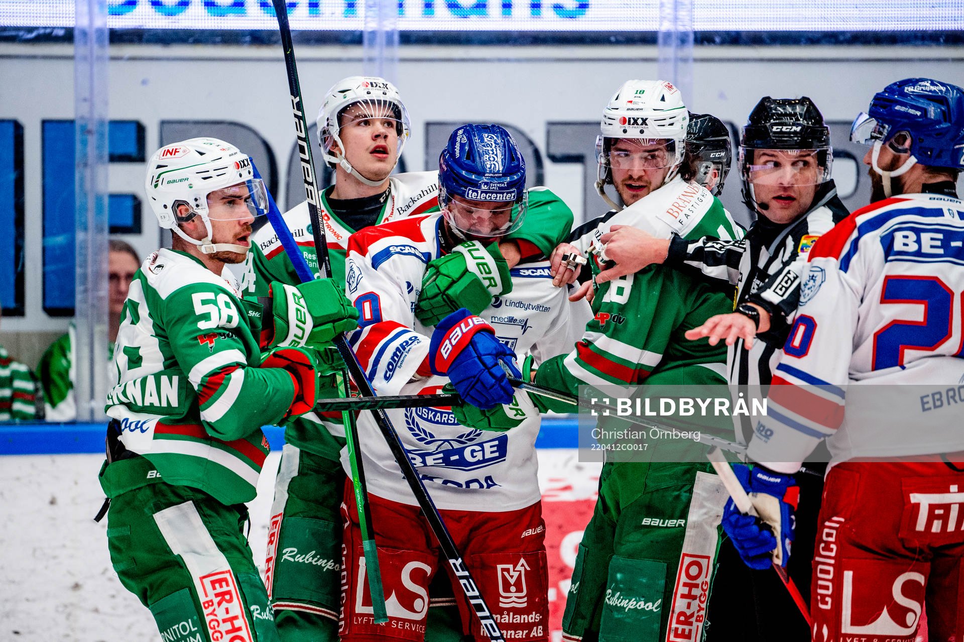 Bråk med bland annat Oskarshamns Hynek Zohorna och Rögles