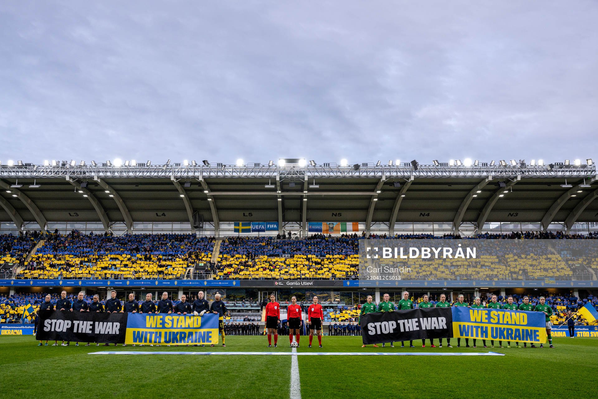 Players of Sweden and of Ireland