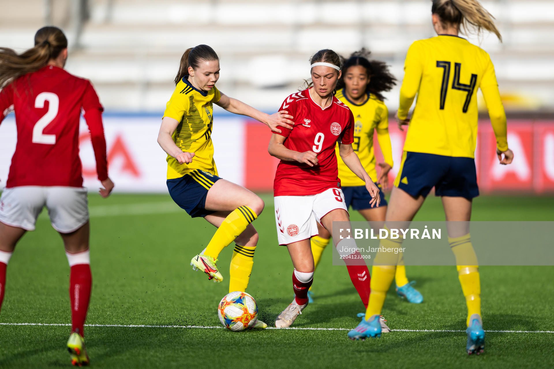 Sveriges Bea Sprung och Danmarks Malou Marcetto
