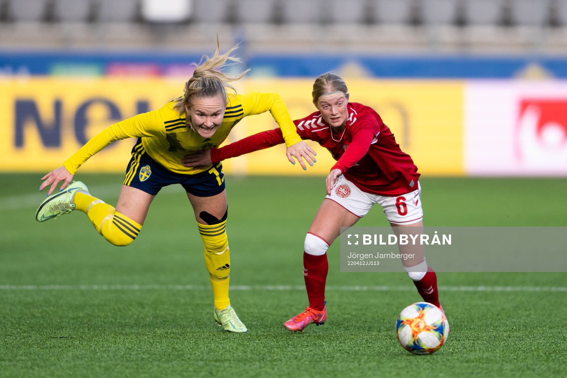 Sveriges Matilda Vinberg och Danmarks Vibeke Andersen