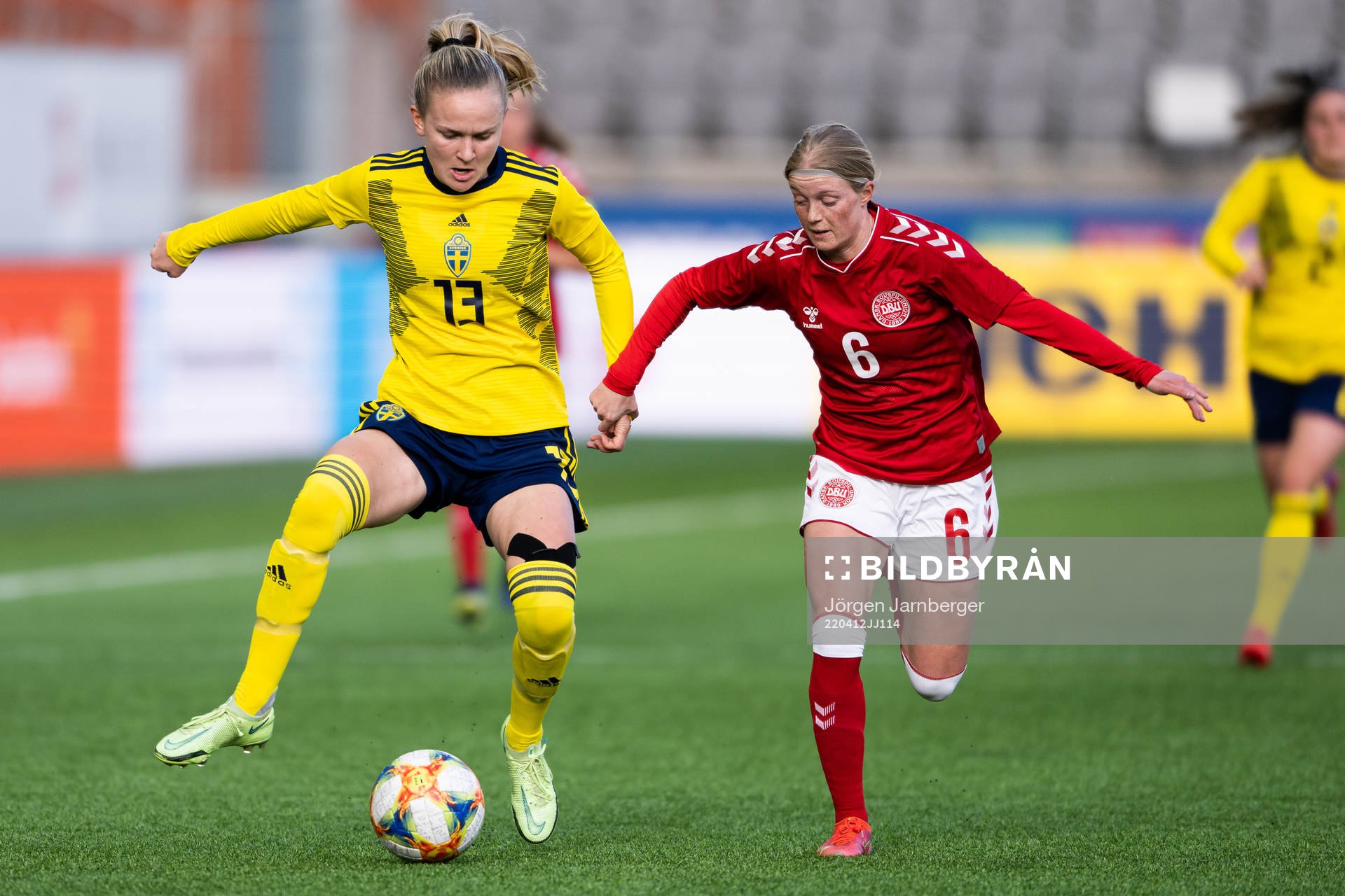 Sveriges Matilda Vinberg och Danmarks Vibeke Andersen